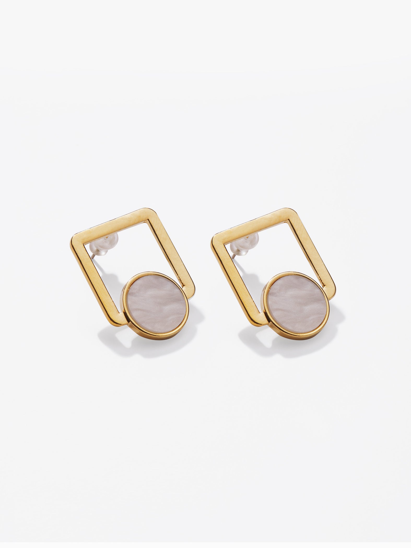 Gold Geo Earrings