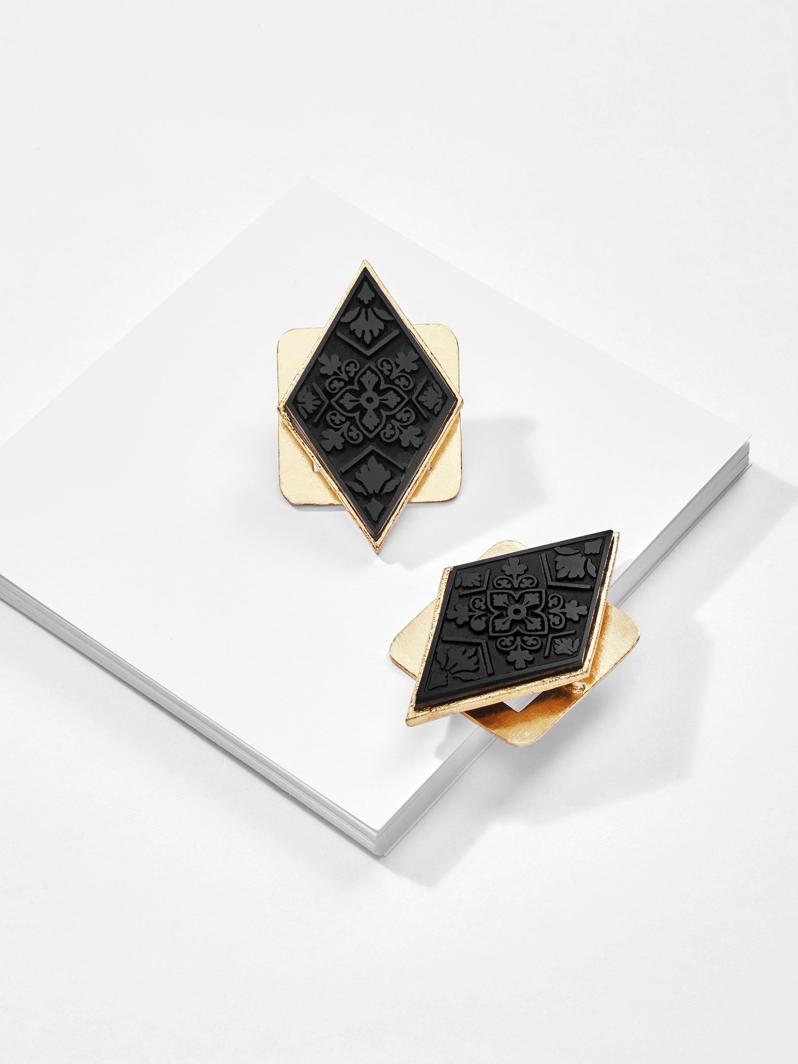 Gold Onyx Studs