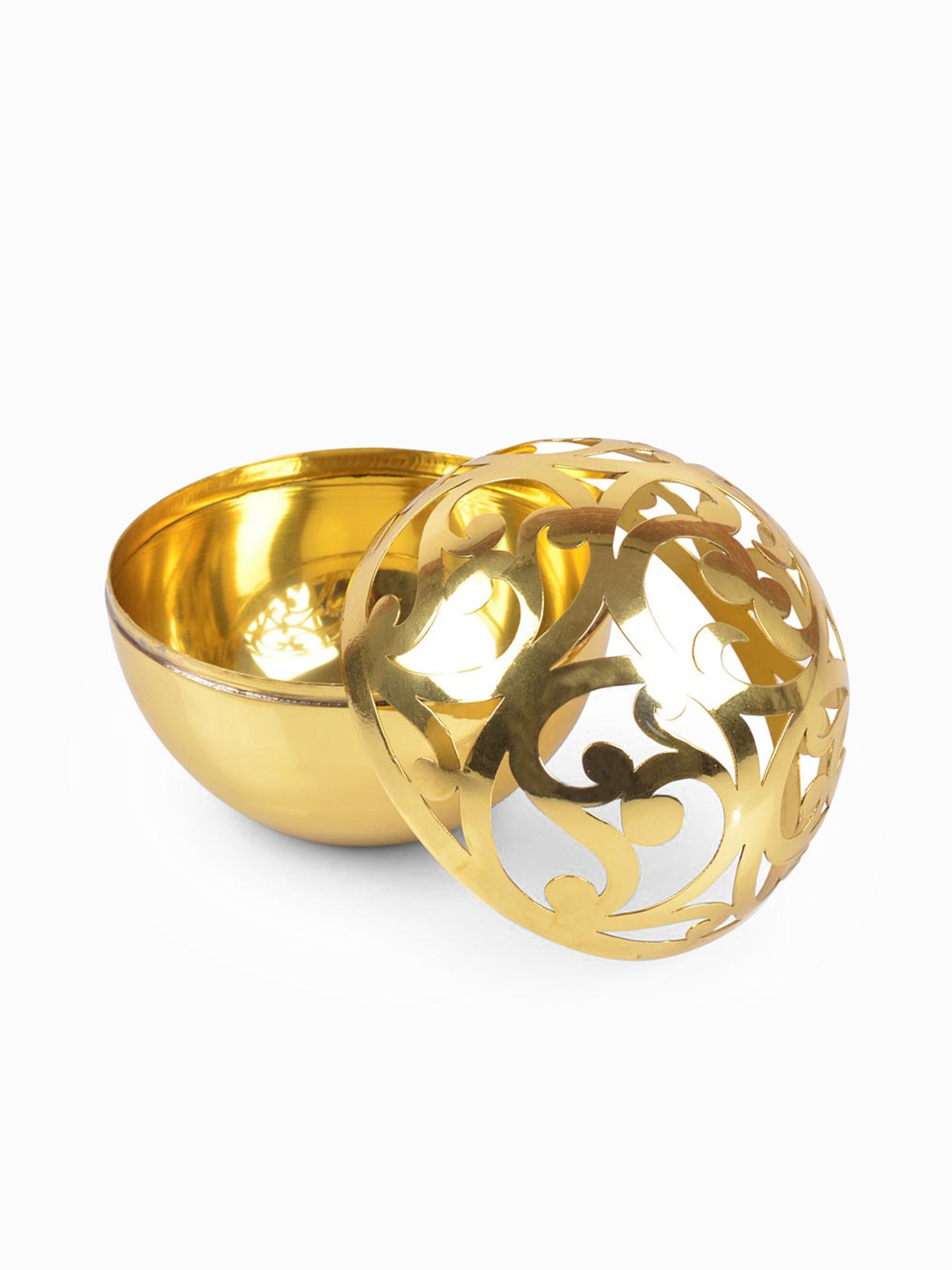 Gold Sandook Sphere Bowl & Vase by AnanTaya