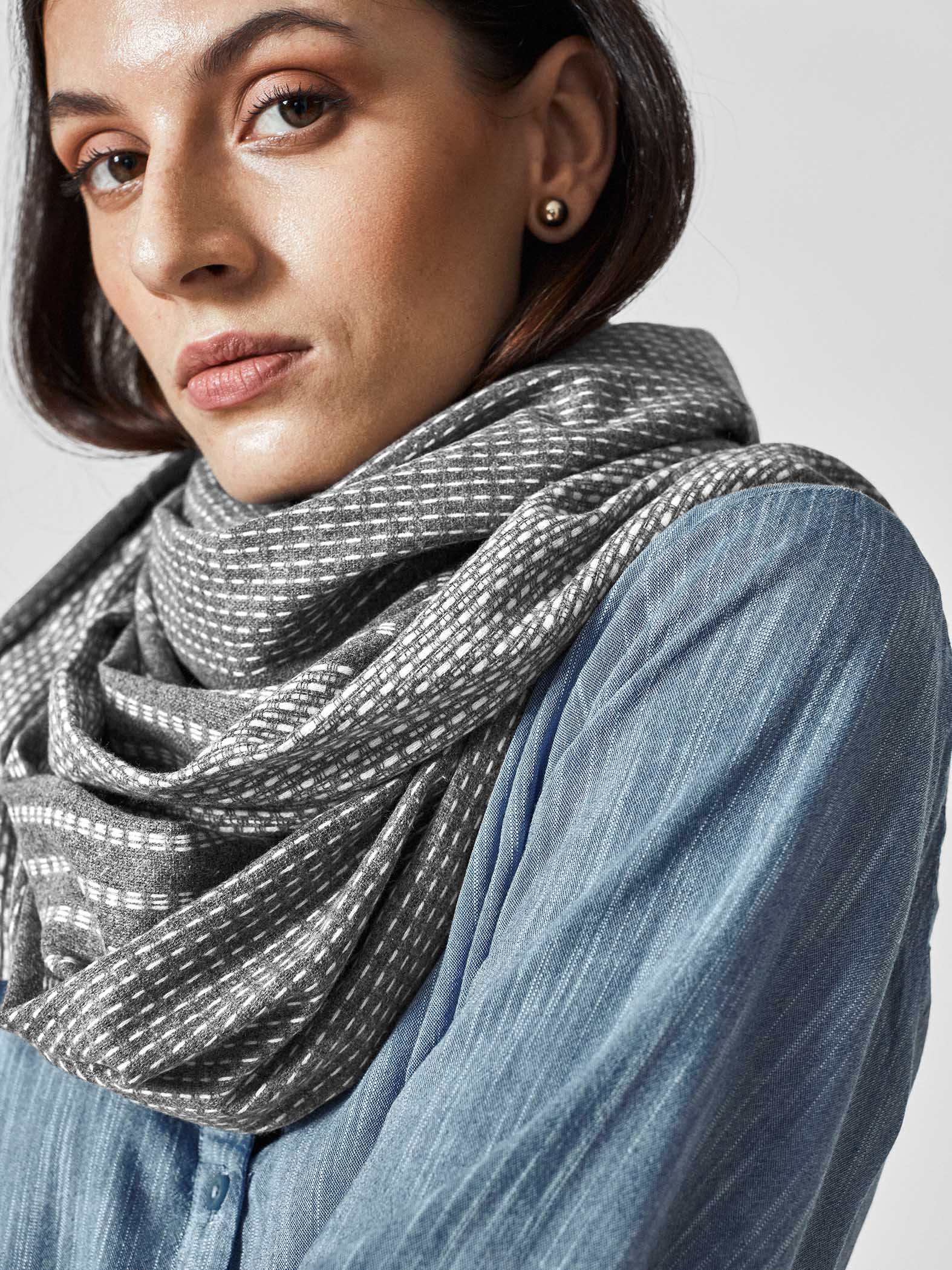 Grey Line Scarf