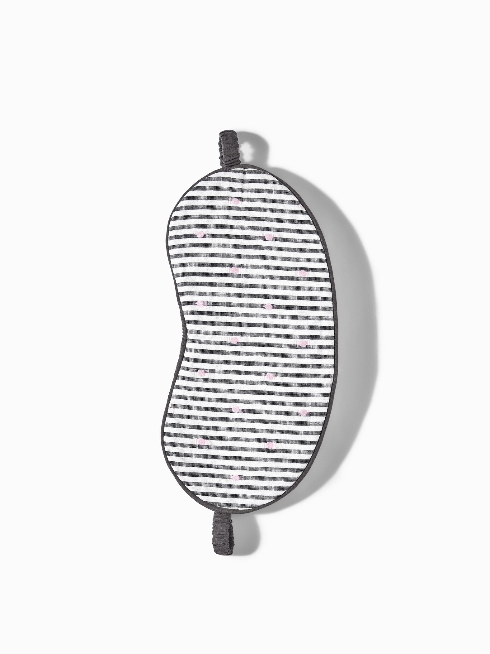 Grey & White Polka Eye Mask