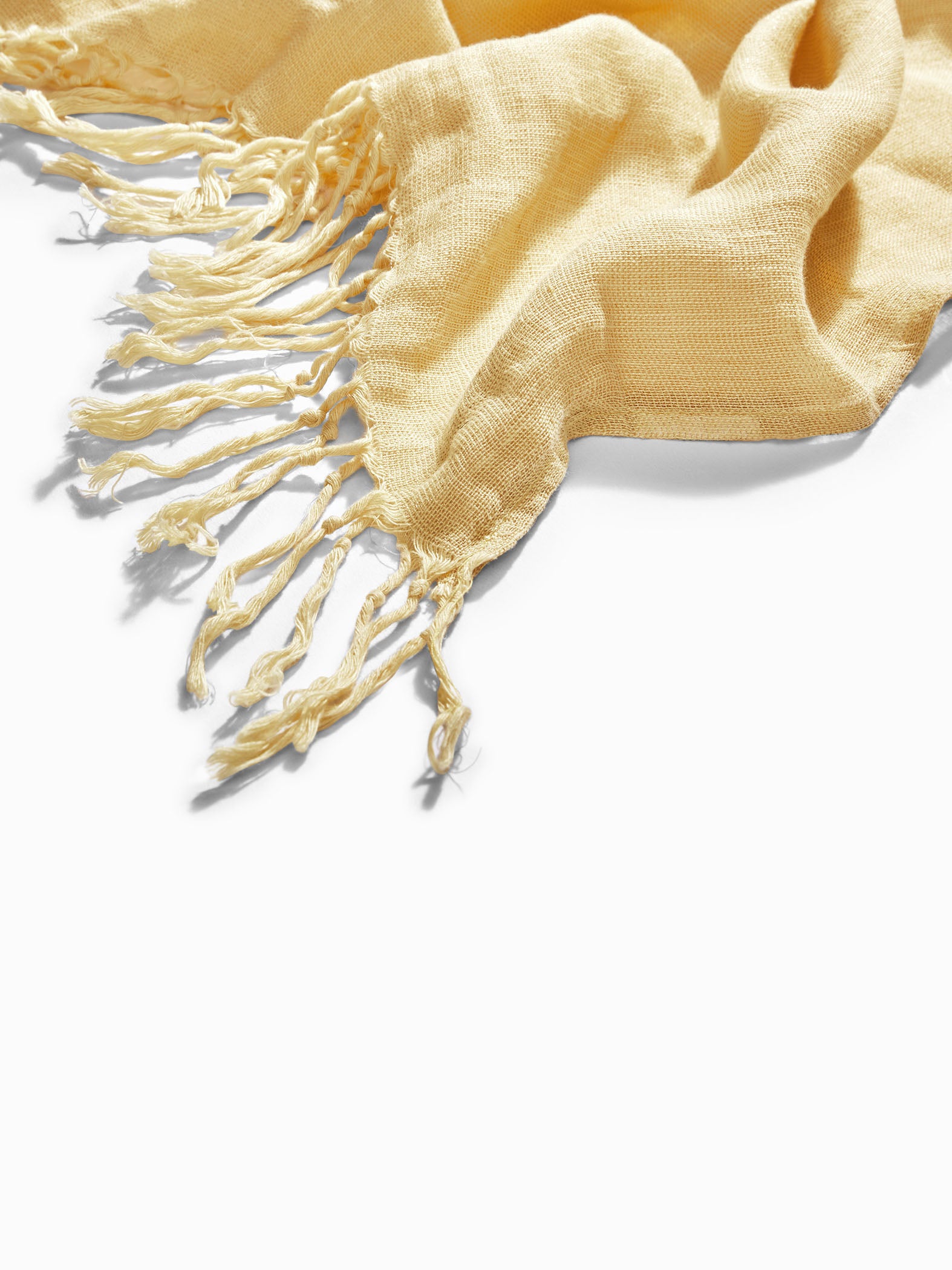 Lemon Linen Scarf