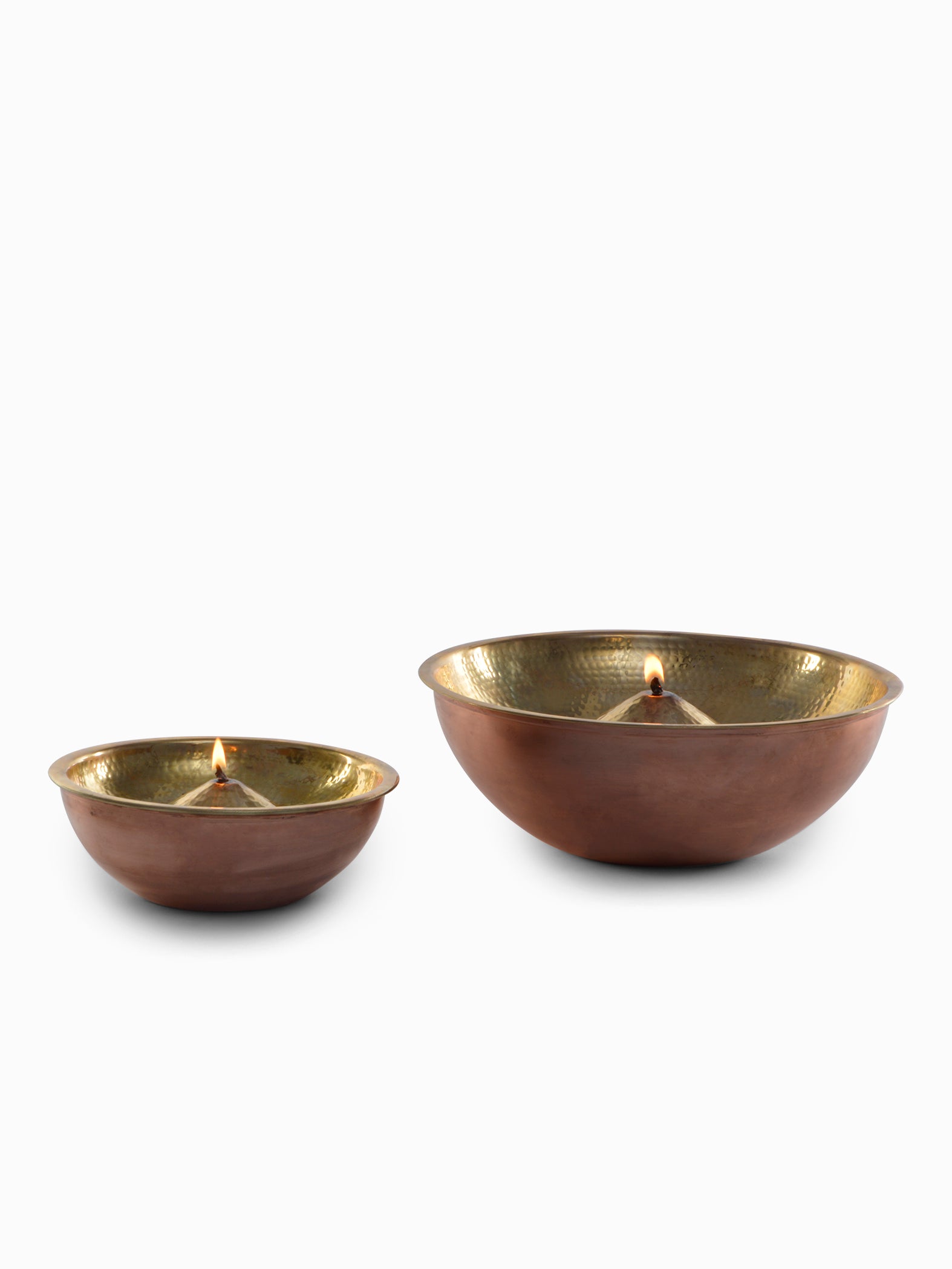 Lift Top Lau Diya Brass Oil Lamp Small by AnanTaya