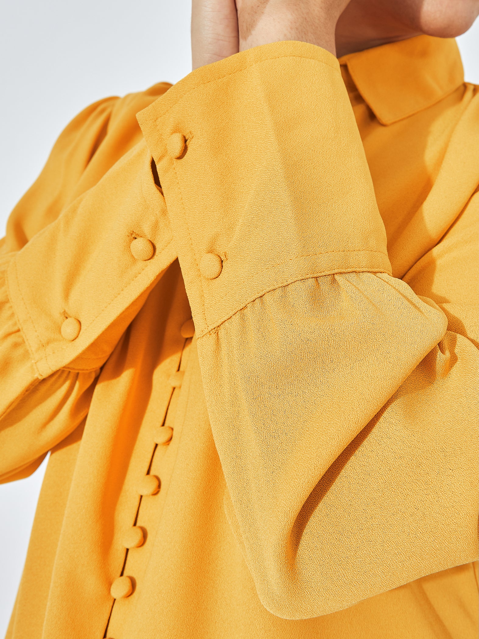 Mustard Crepe Shirt