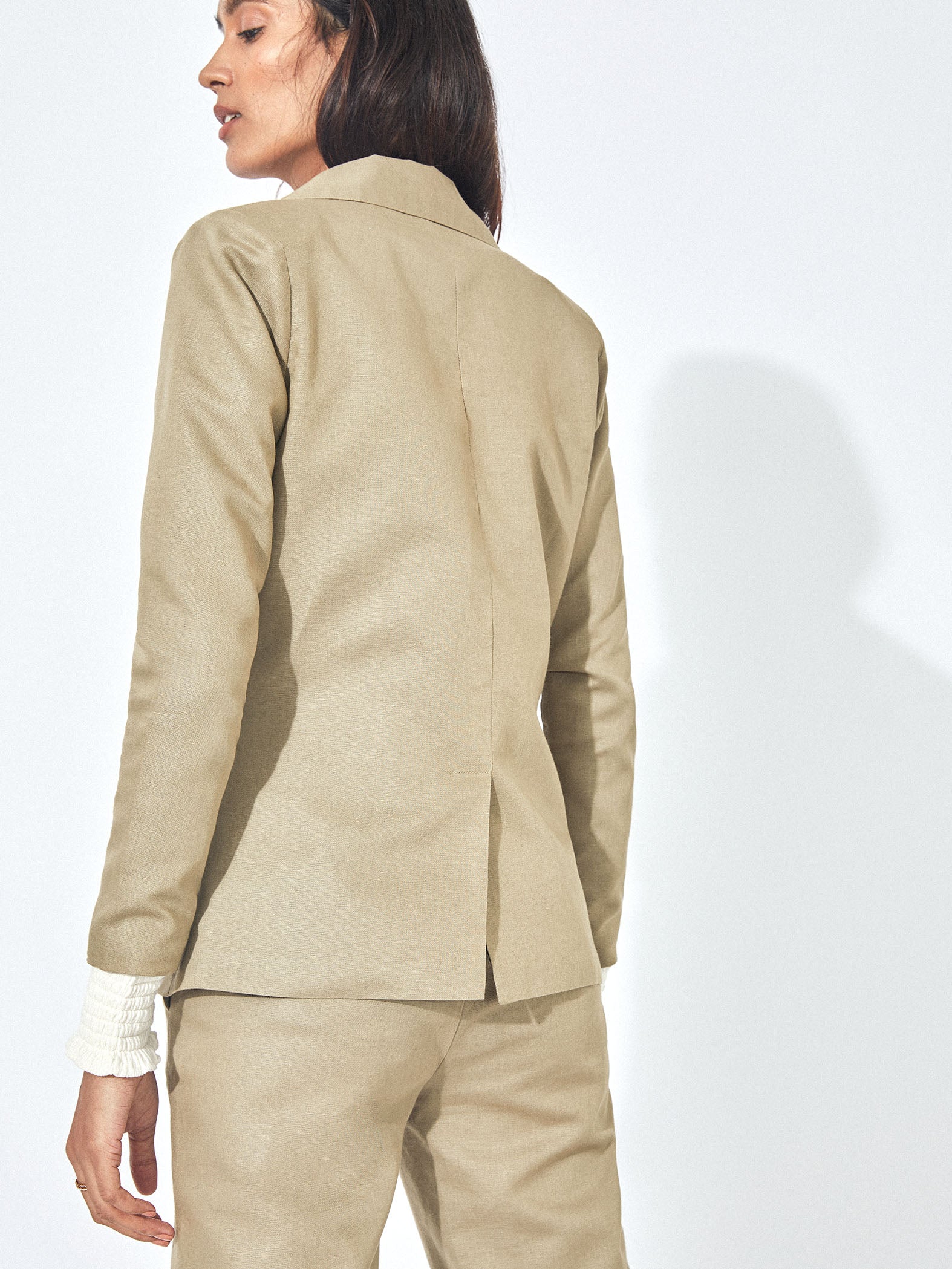 Olive Linen Blazer