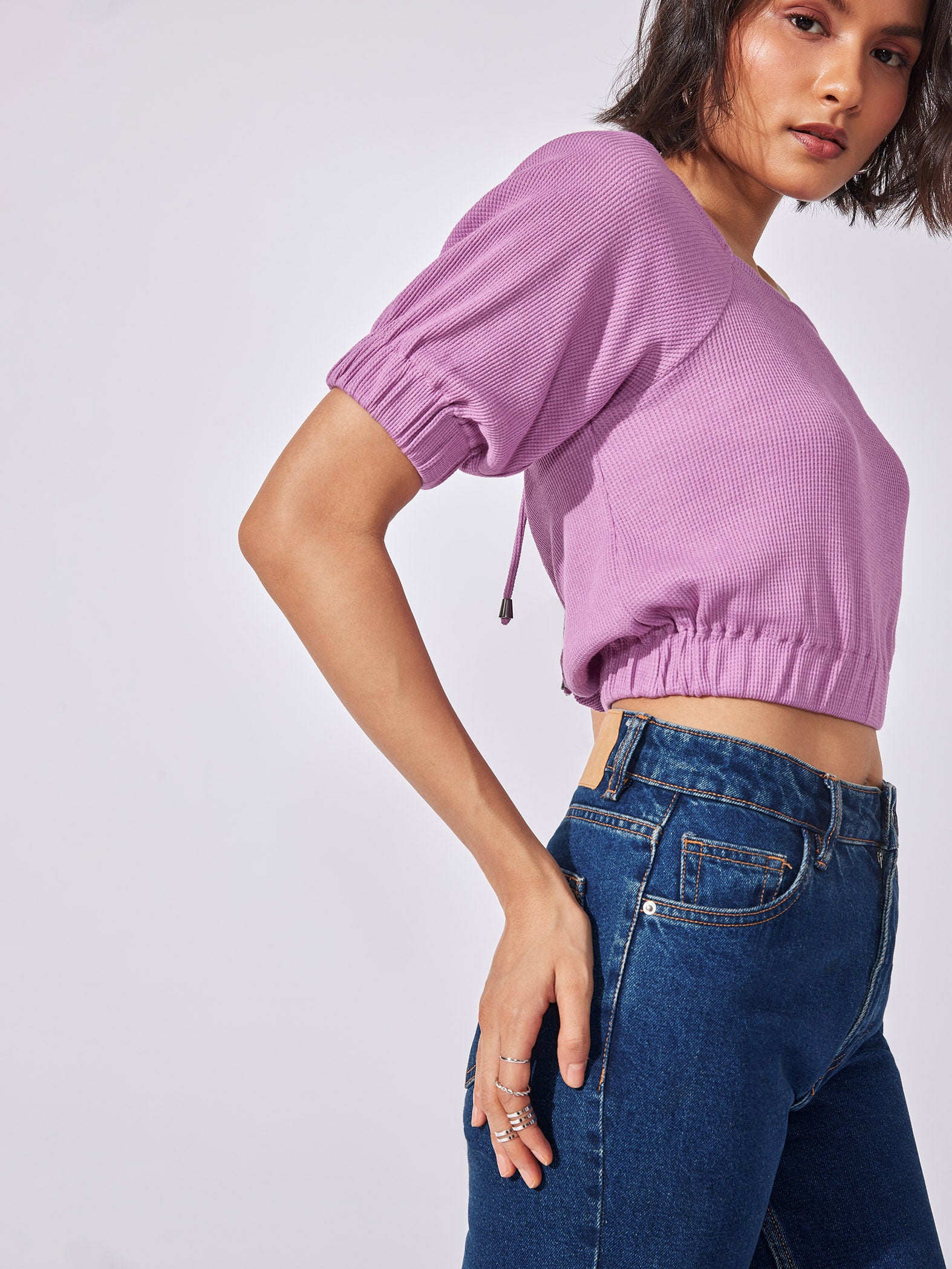 Orchid Square Neck Top