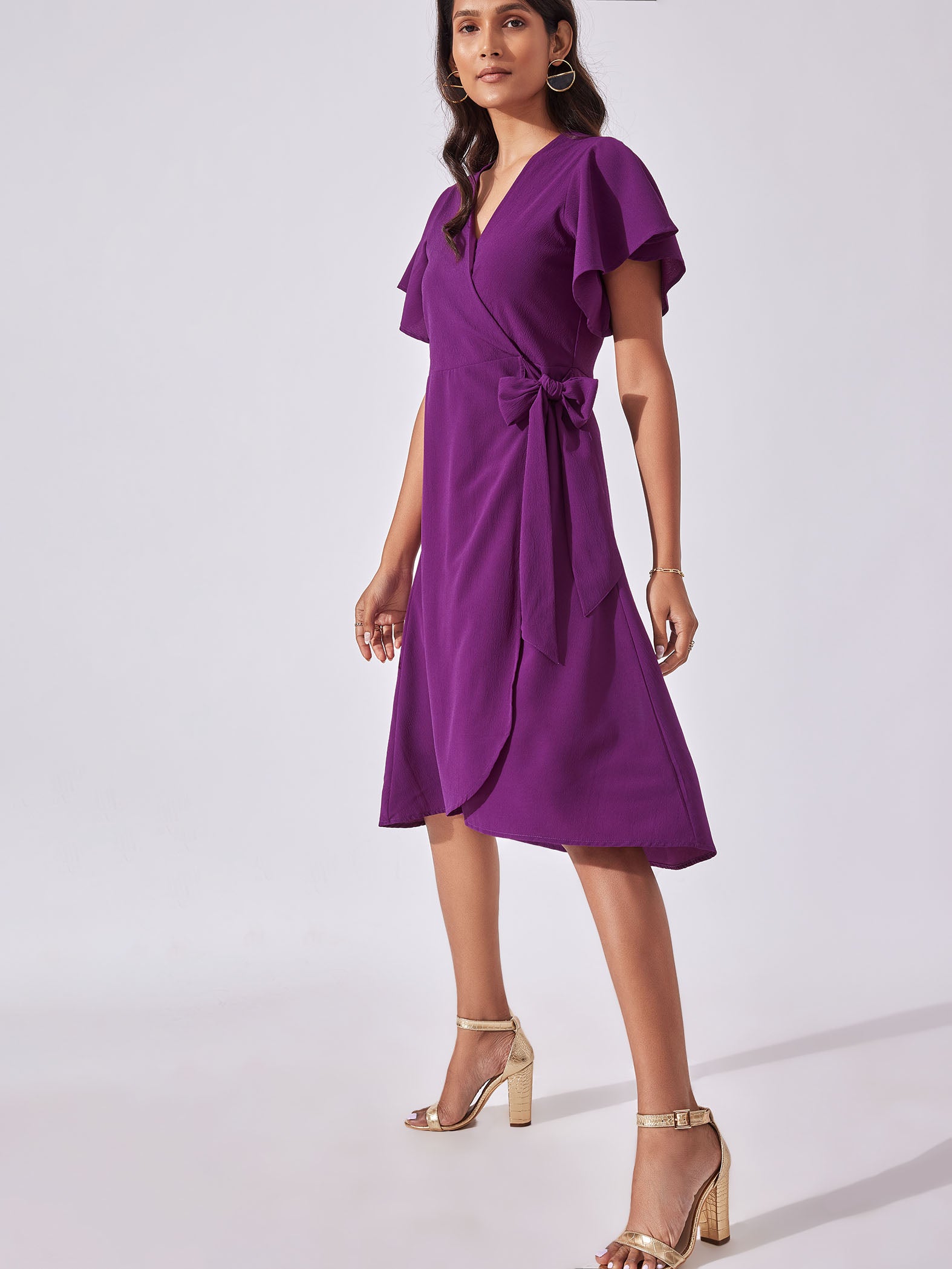 Orchid Wrap Dress