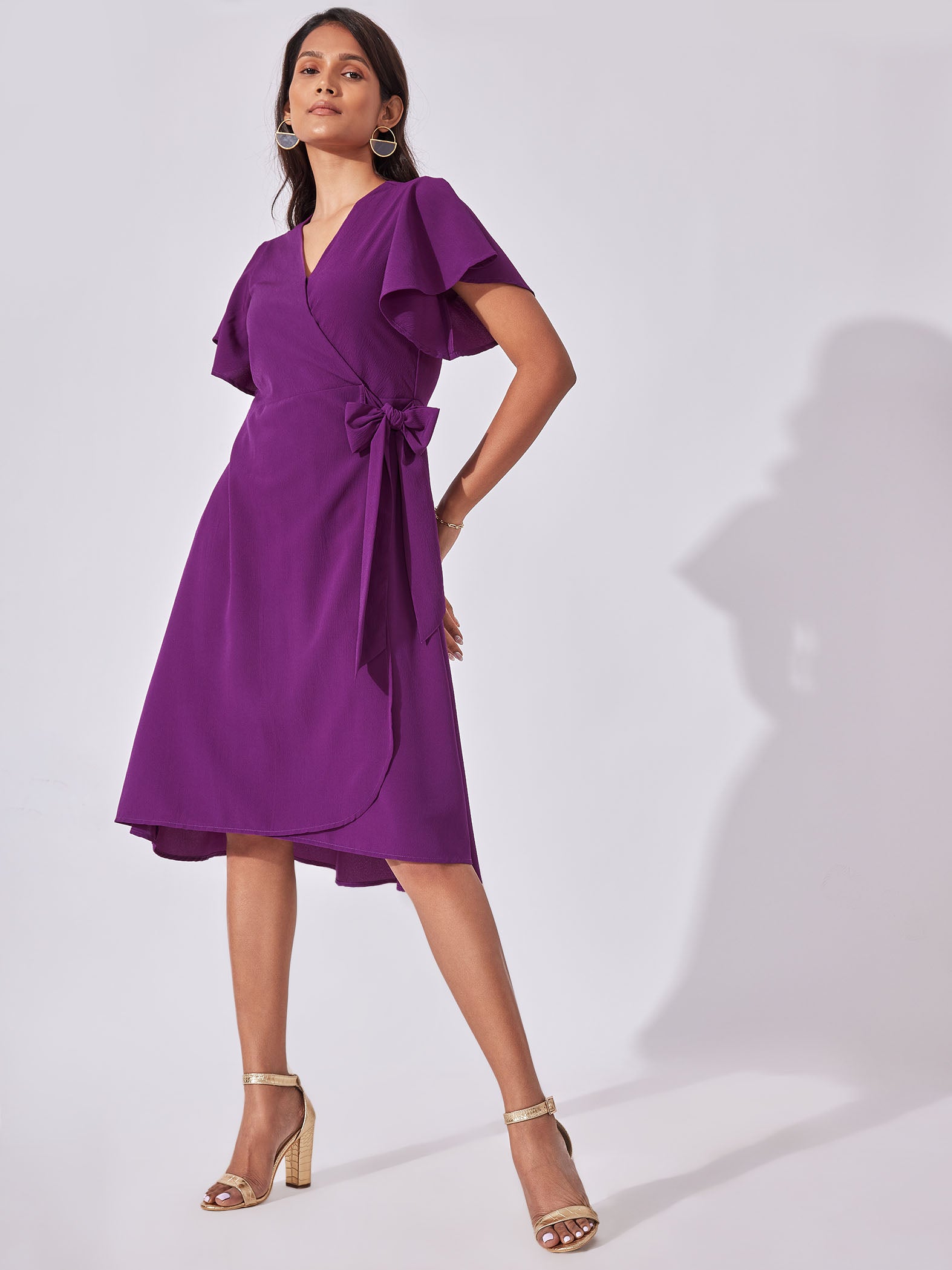 Orchid Wrap Dress