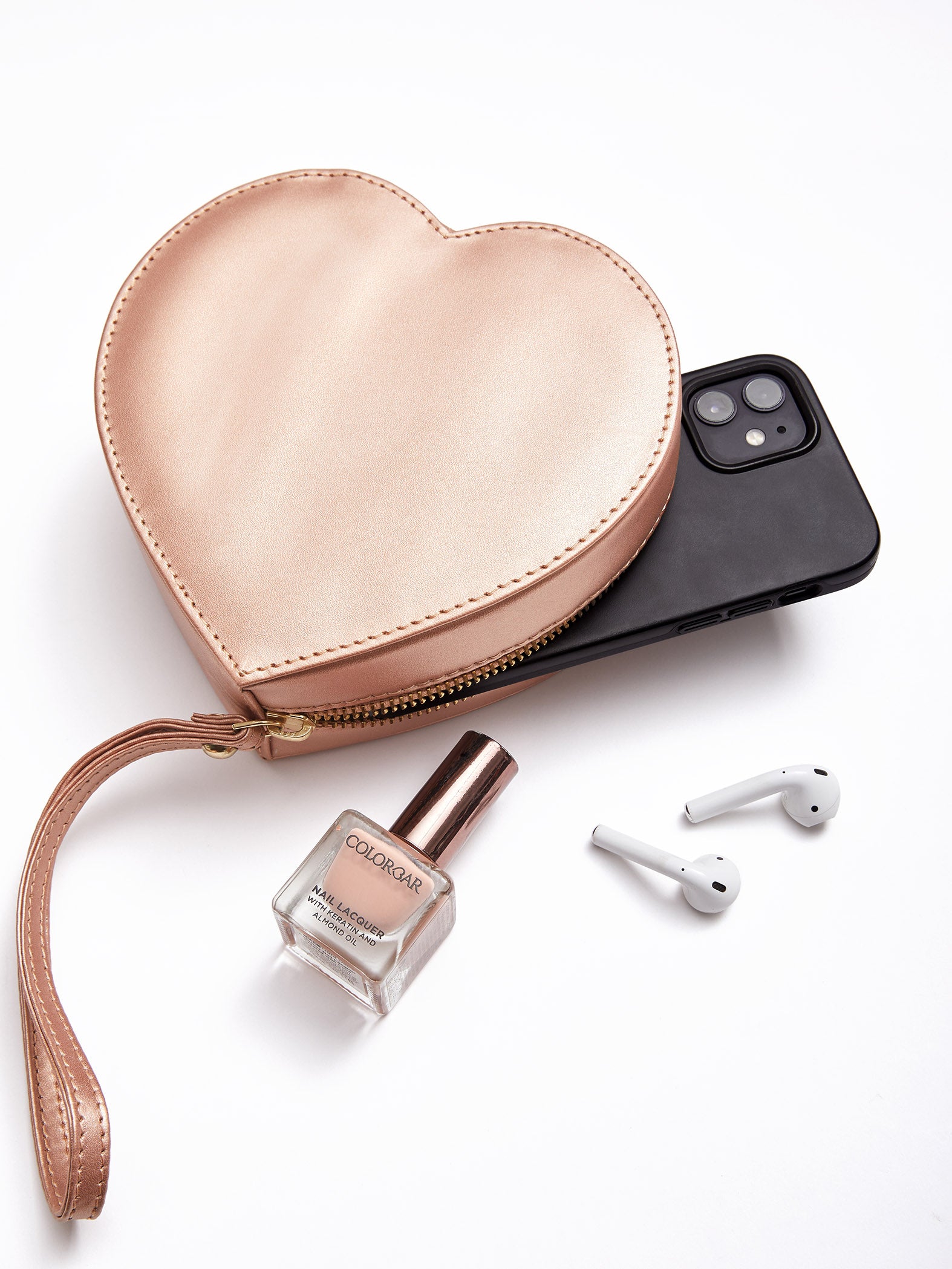 Rose Gold Heart Bag