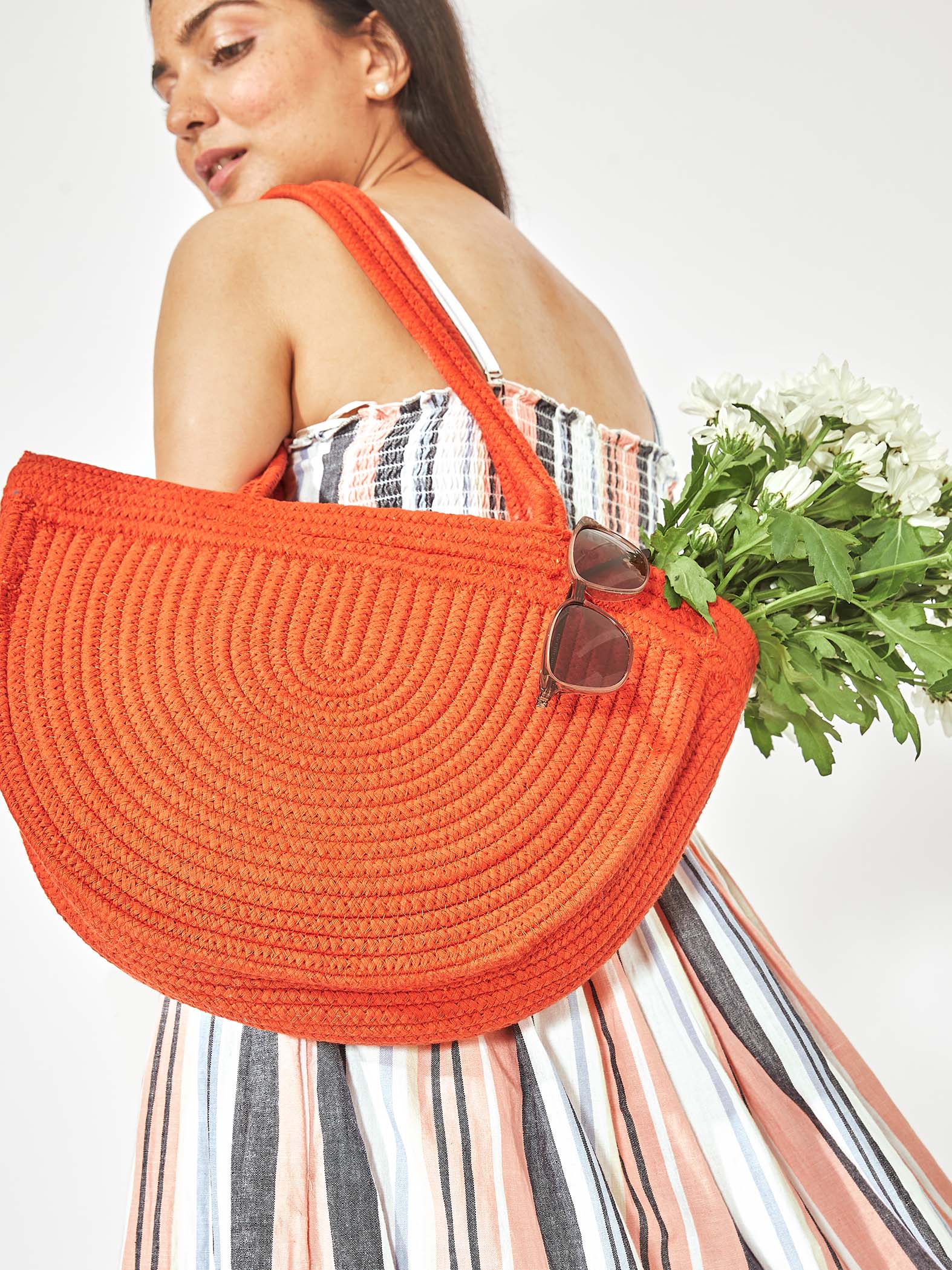 Rust Jute Tote