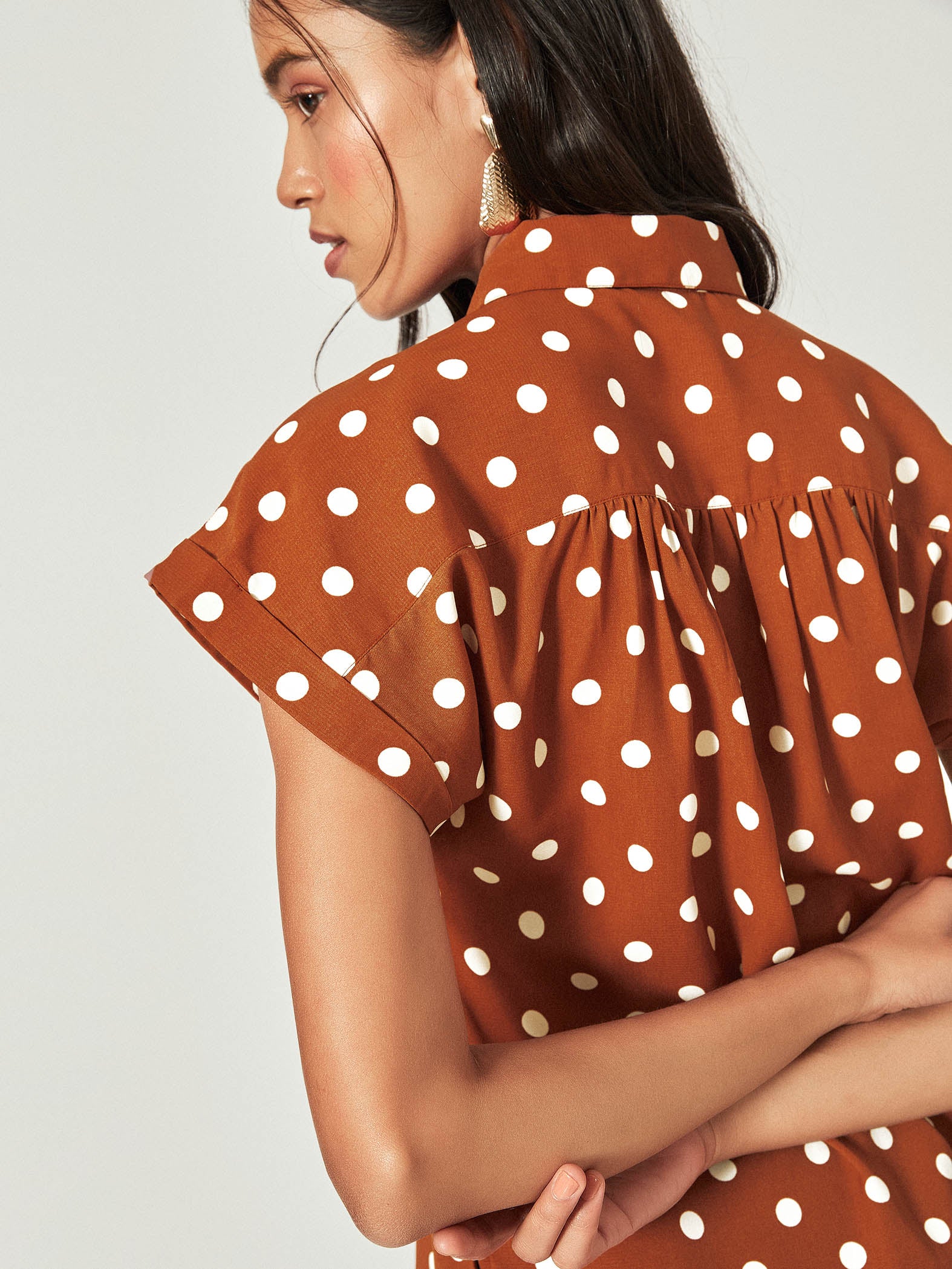 Rust Polka Shirt