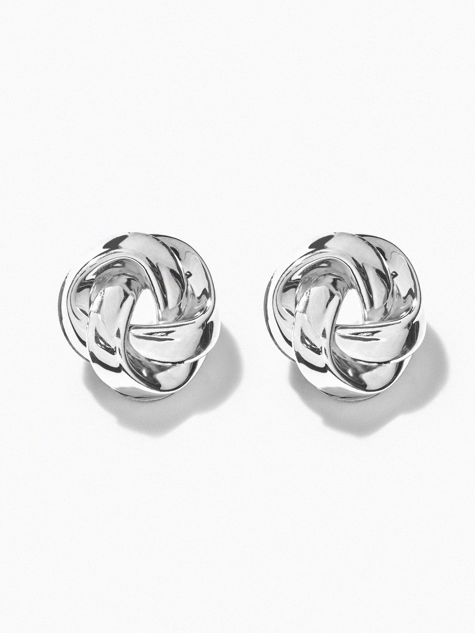 Silver Knot Studs