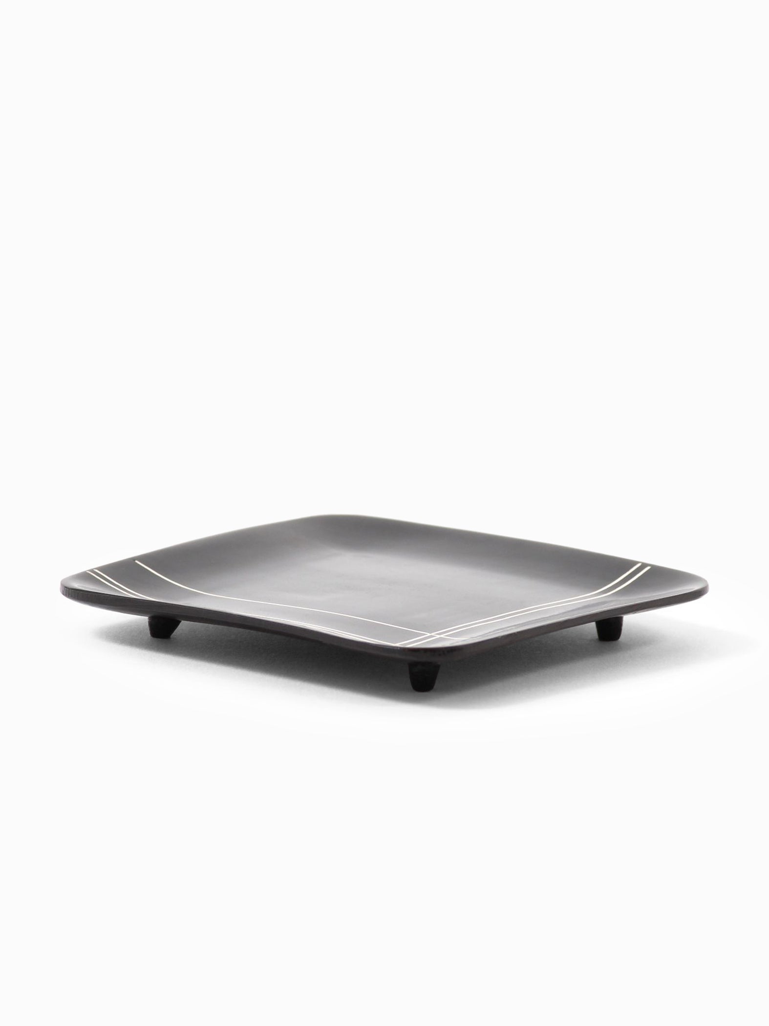 Tangram Bidri Lakeer Square Lid Coaster by AnanTaya