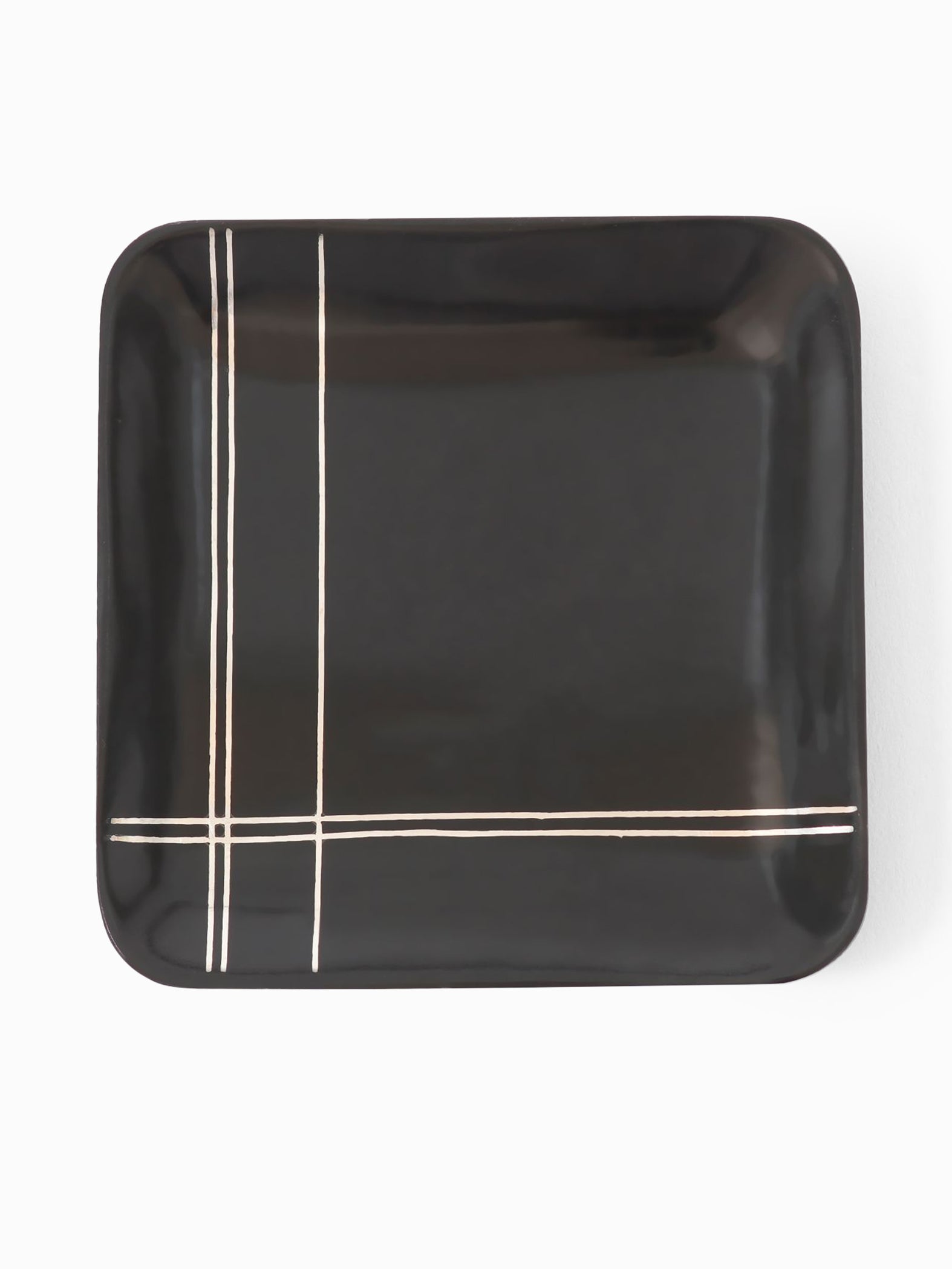 Tangram Bidri Lakeer Square Lid Coaster by AnanTaya