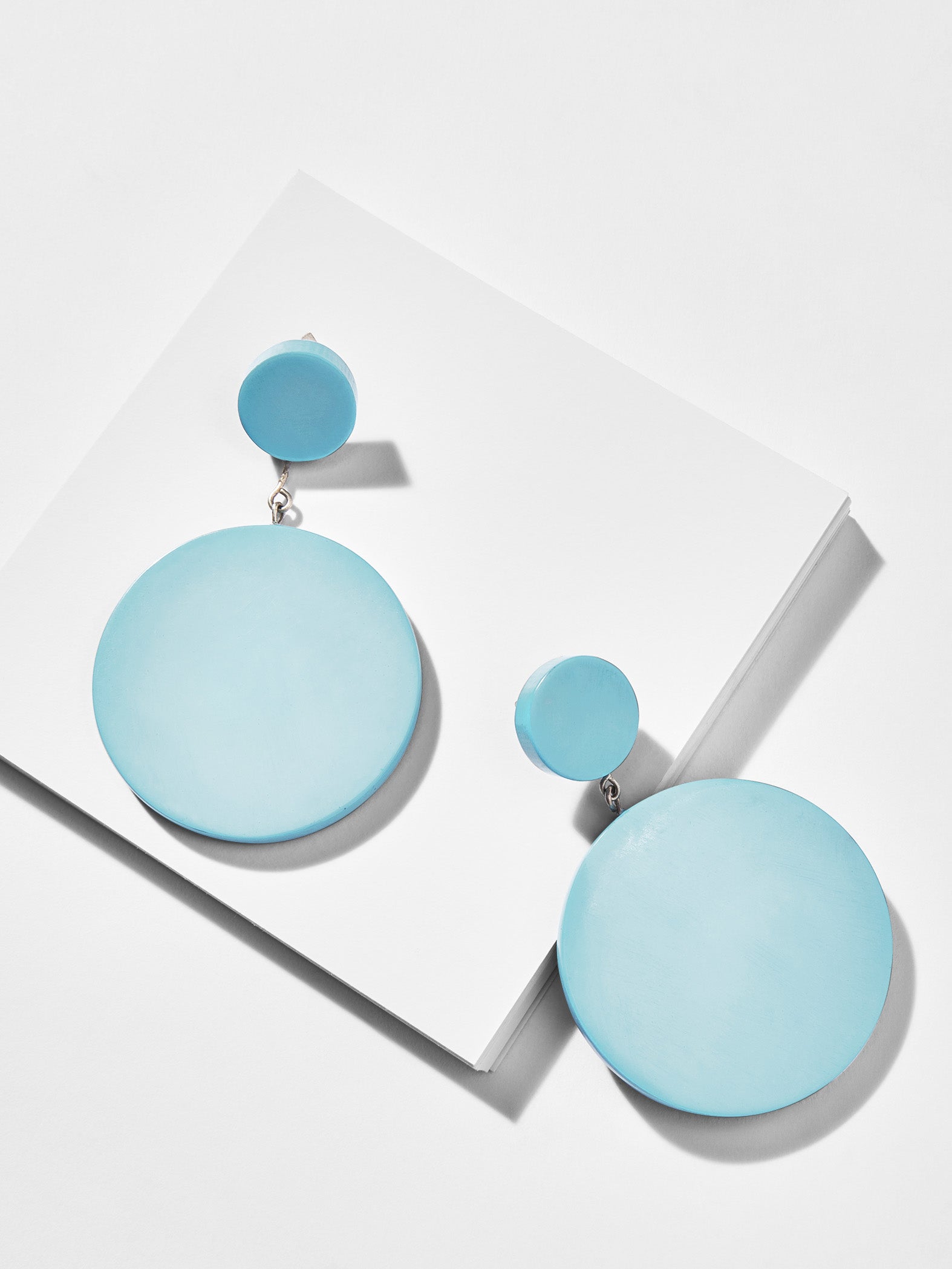 Turquoise Circle Drop Earrings