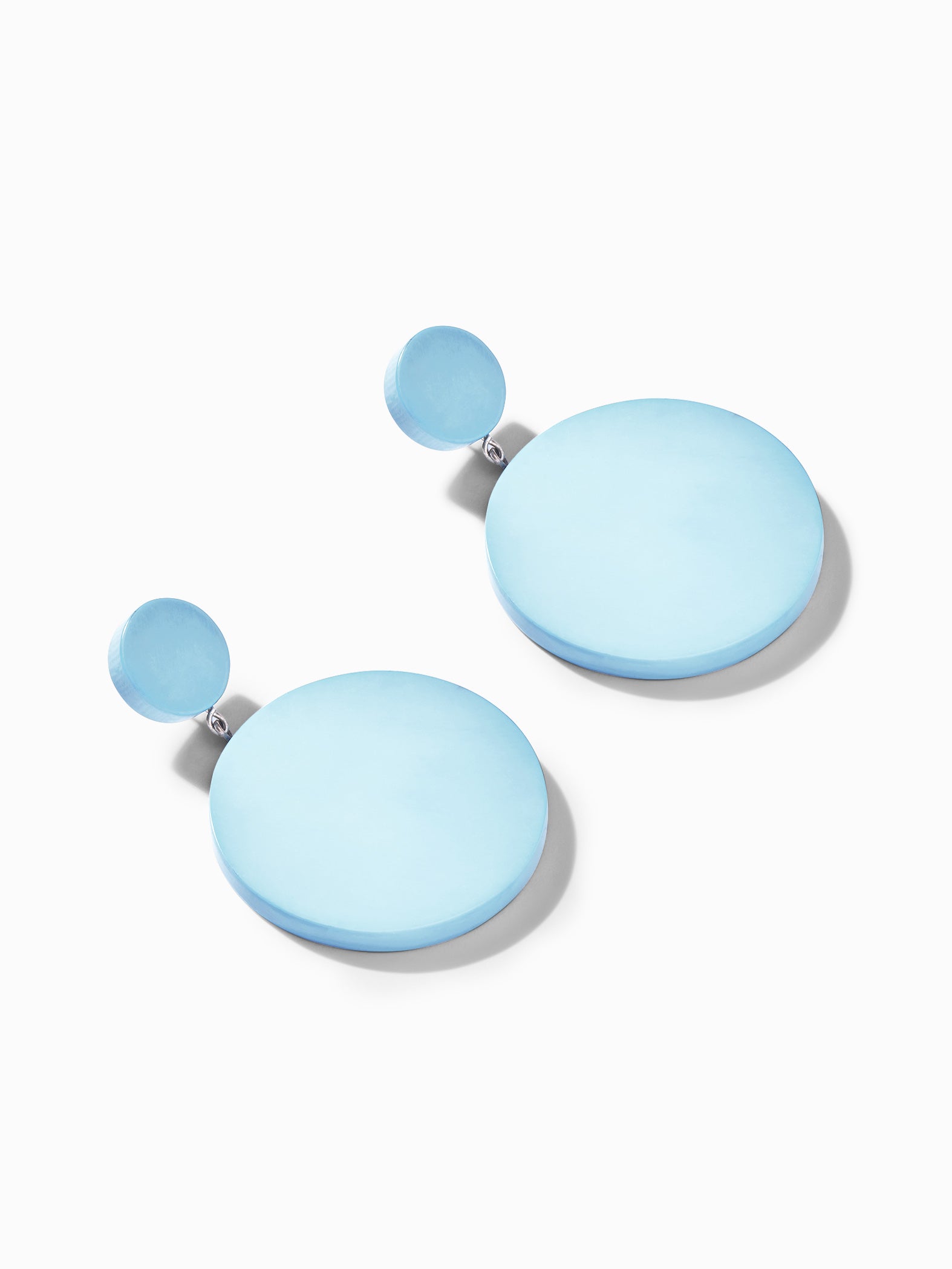 Turquoise Circle Drop Earrings