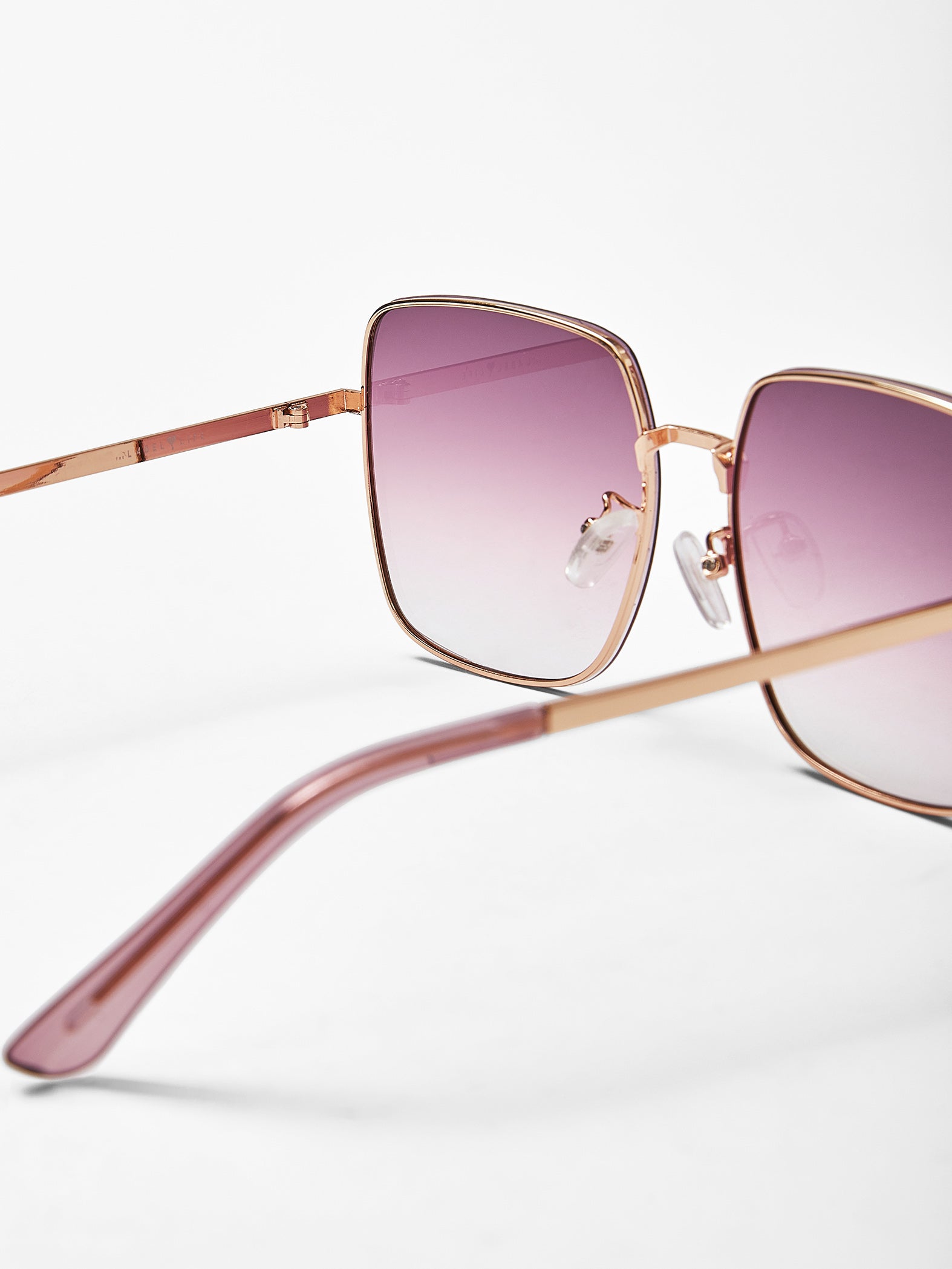 Blush Ombre Square Sunglasses