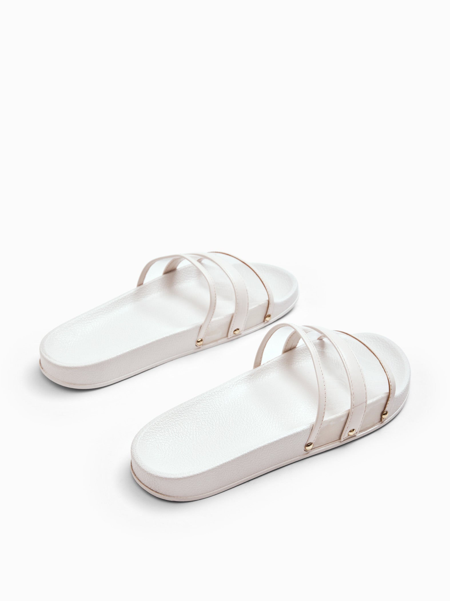 White Vinyl Sliders