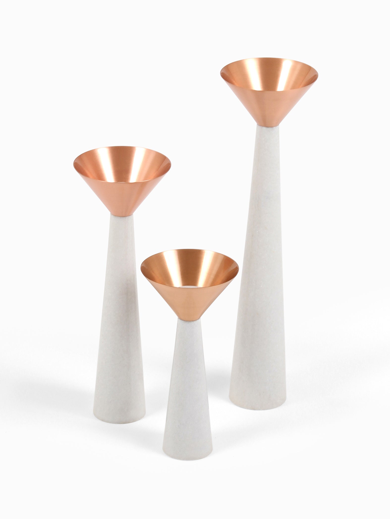 White Candle Stand Large