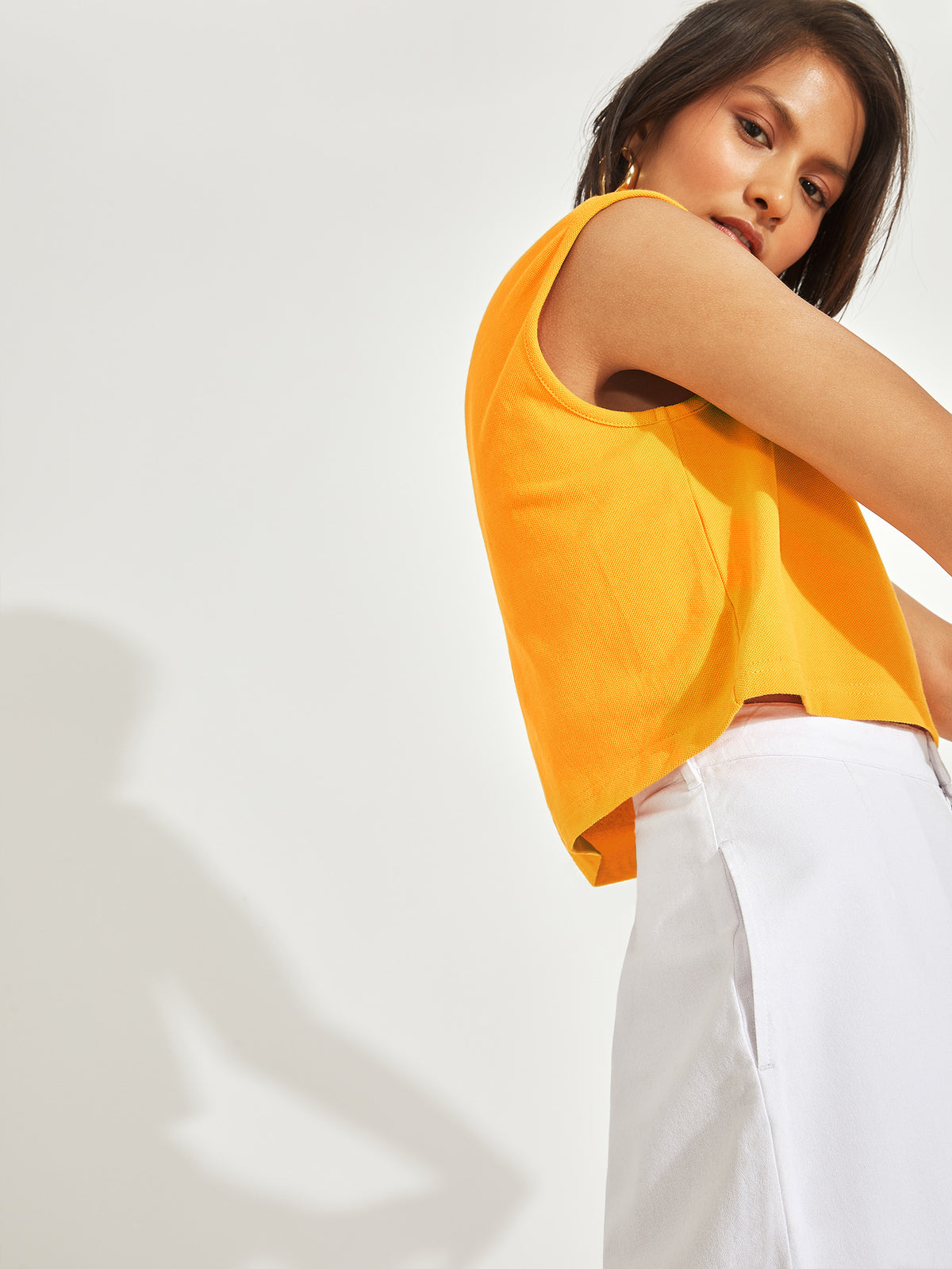 Yellow Extended Sleeve Top