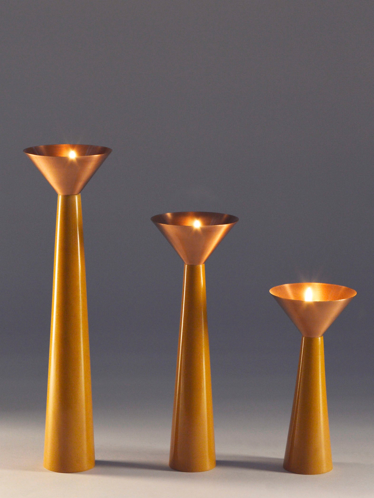 Yellow Candle Stand Large