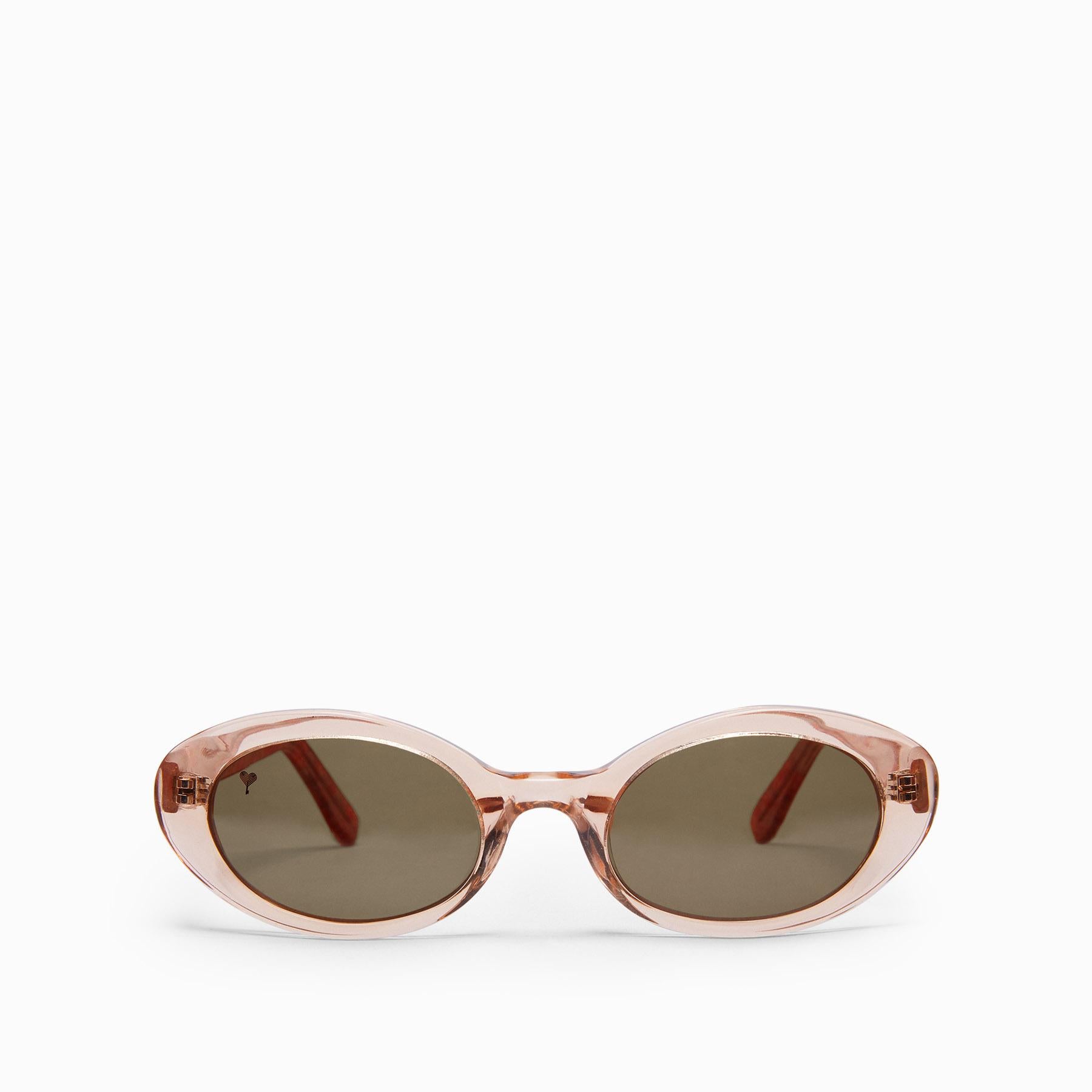 Blush Oval Sunglasses