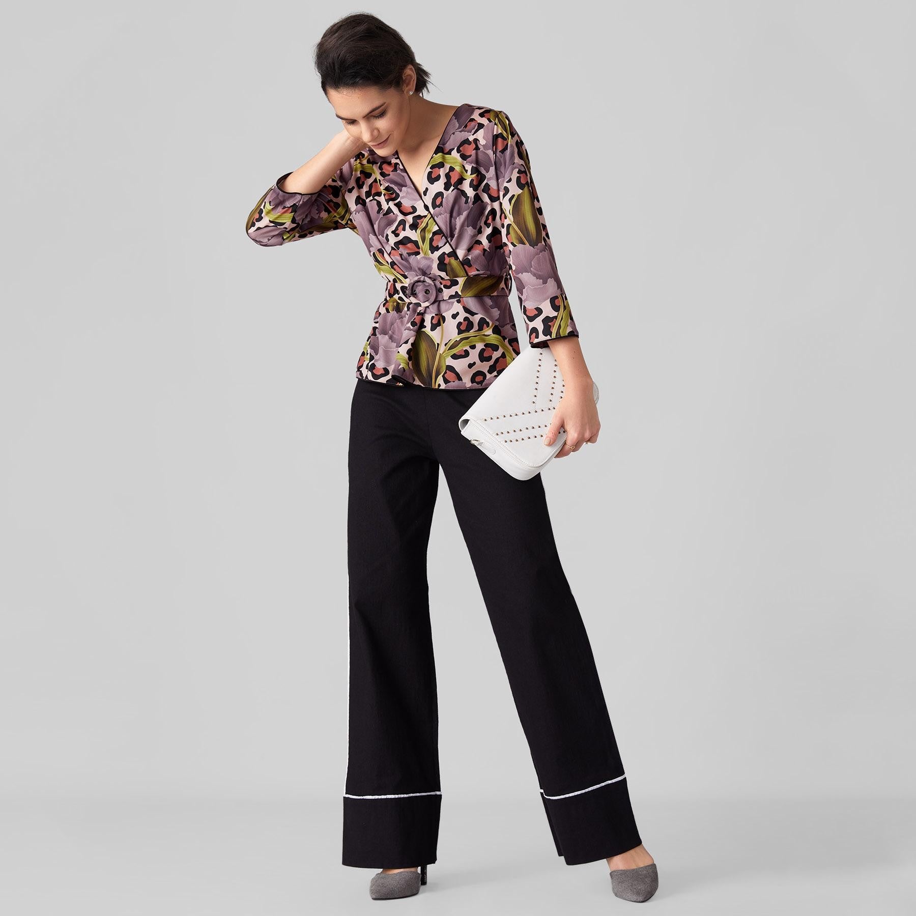 Monochrome High Waist Pants