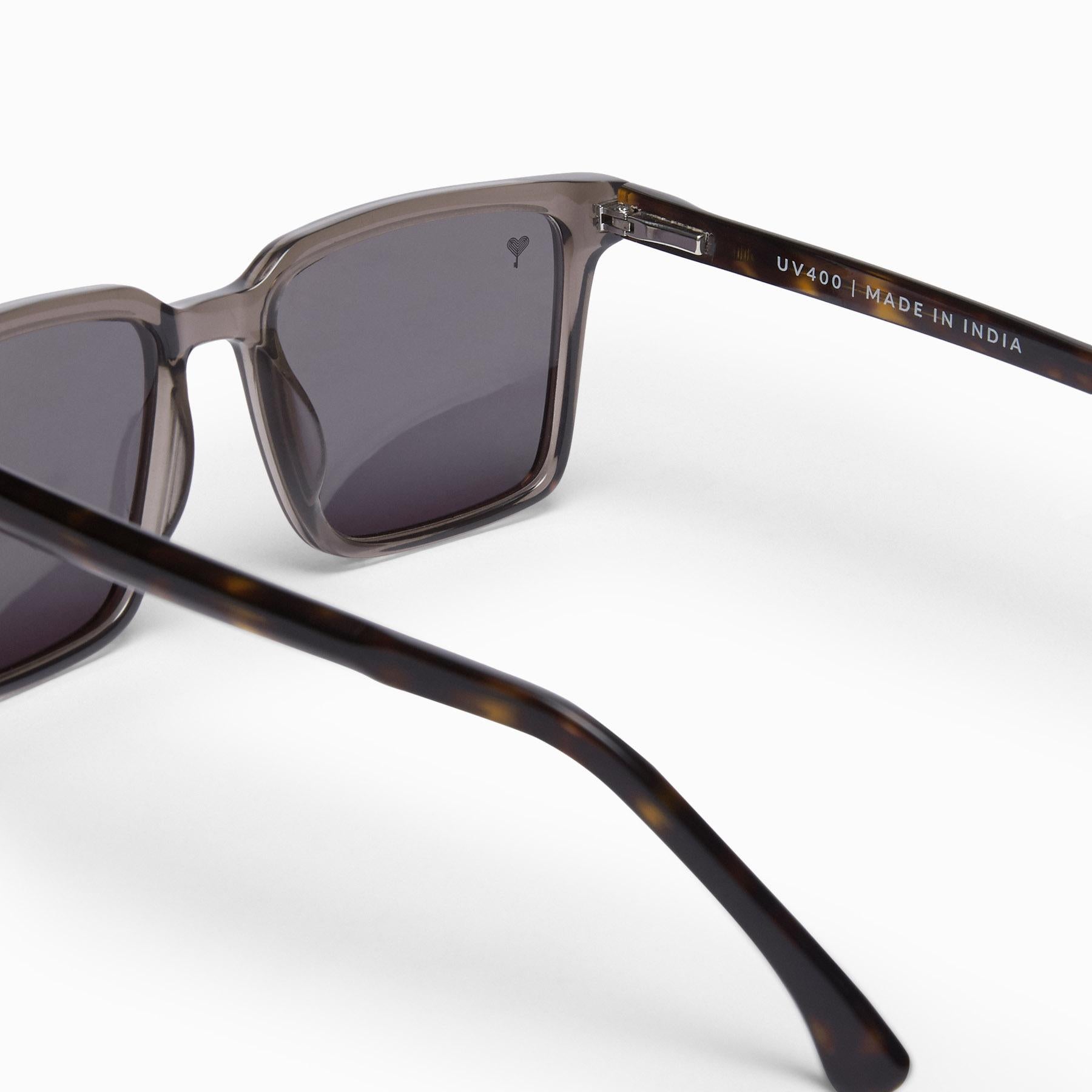 Charcoal Square Sunglasses