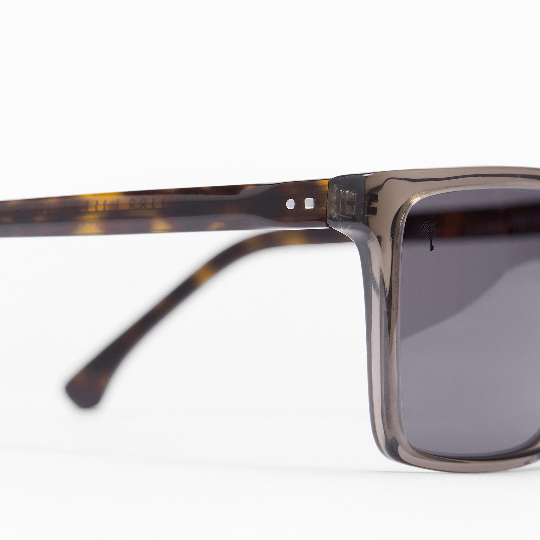 Charcoal Square Sunglasses
