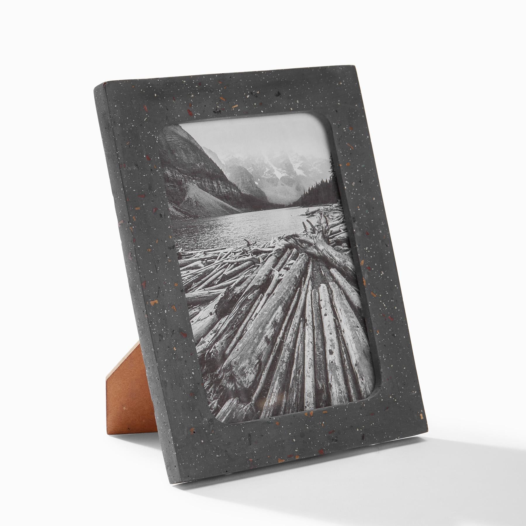 Charcoal Terrazzo Photo Frame