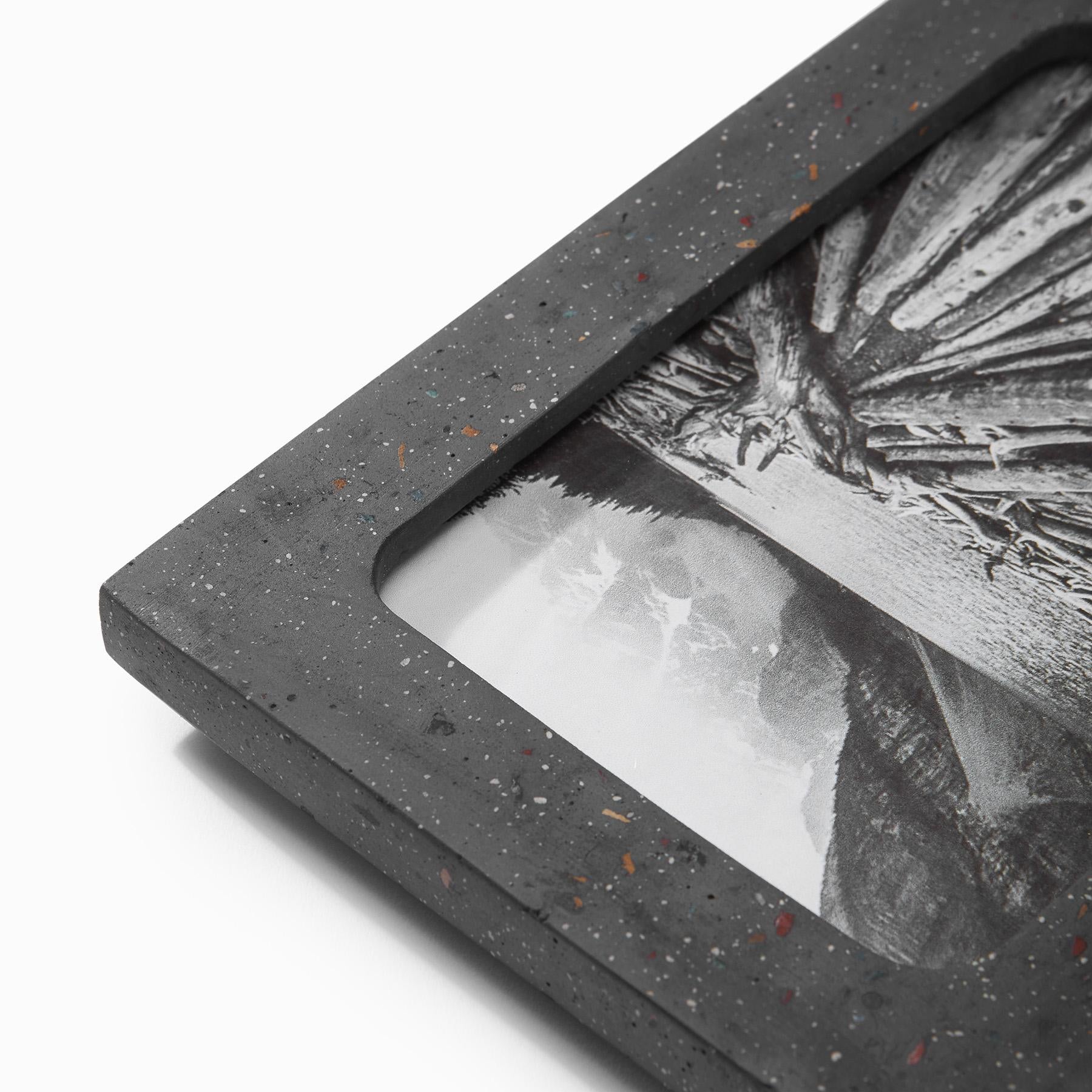 Charcoal Terrazzo Photo Frame