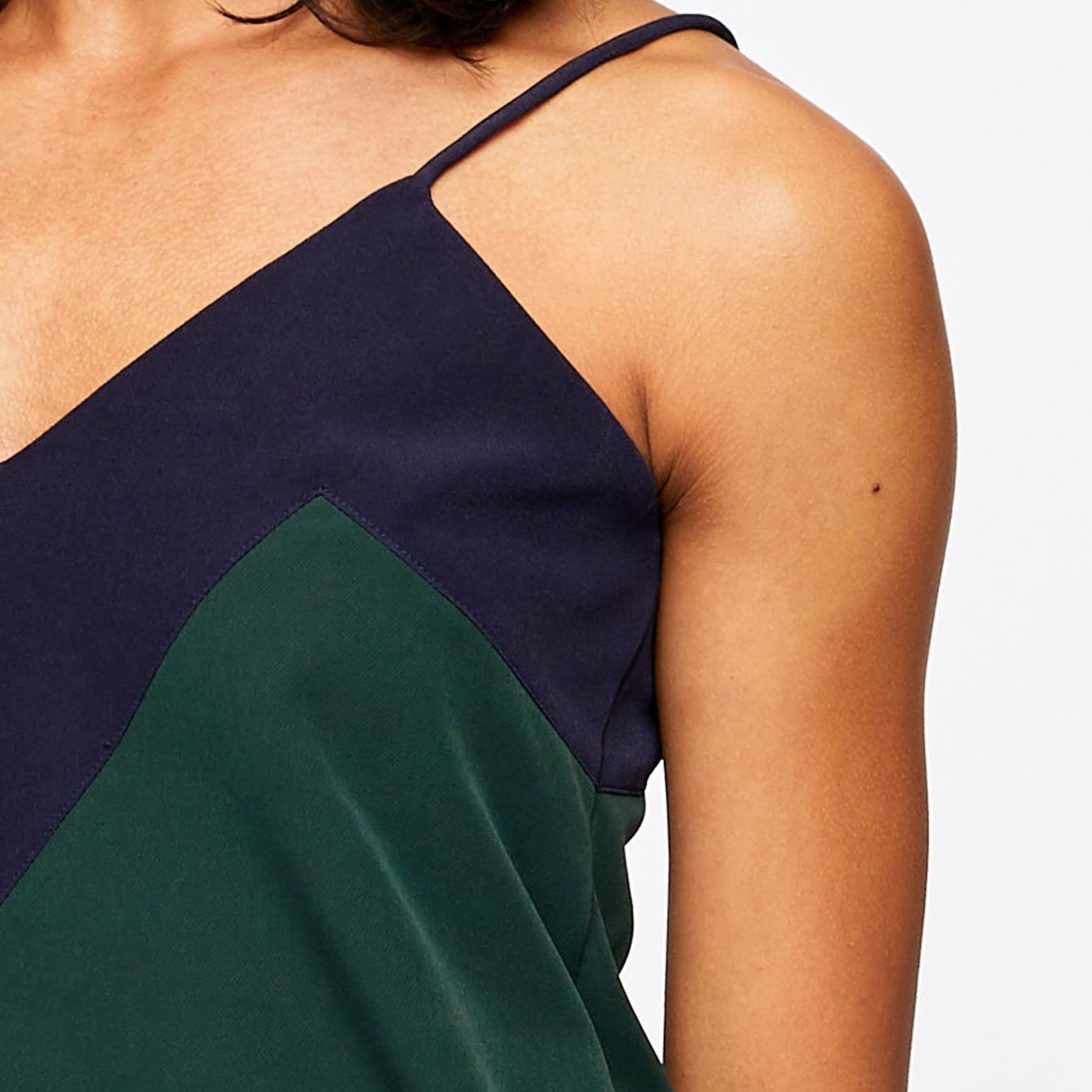 Emerald & Navy Cami