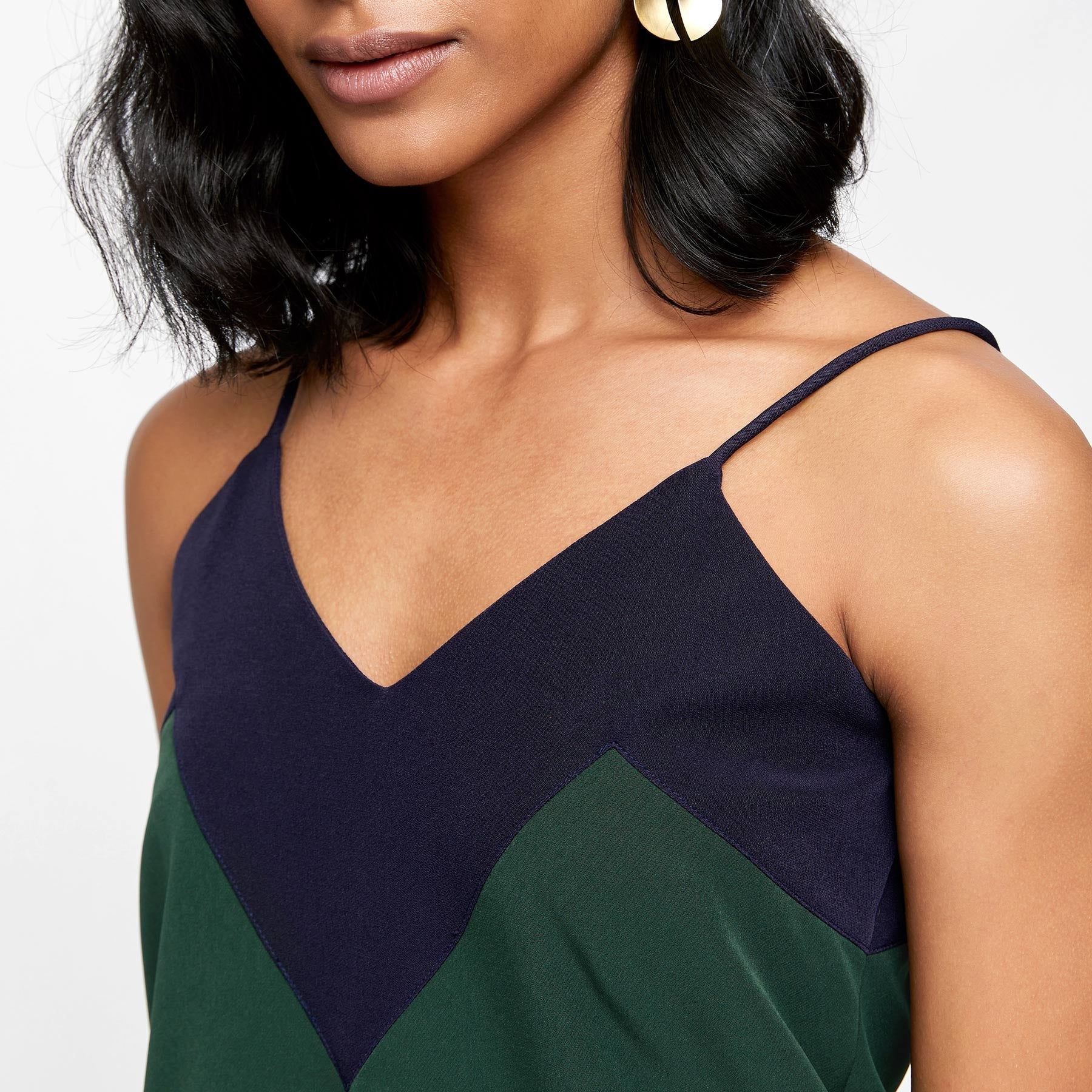 Emerald & Navy Cami