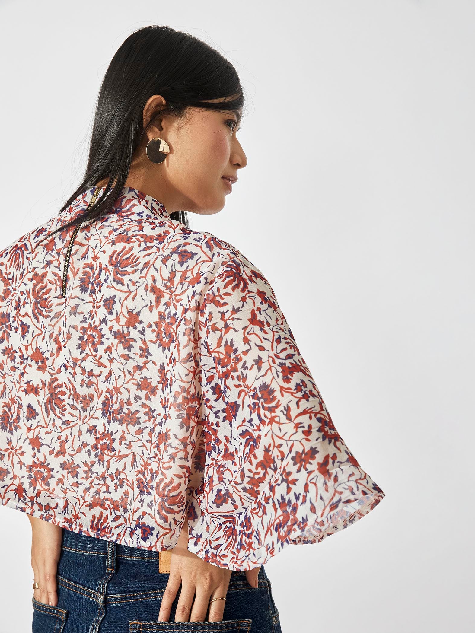 Ruby Floral Boxy Top