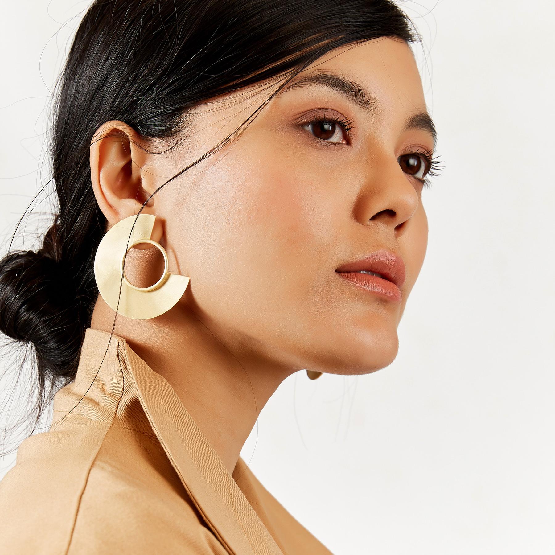Gold Matte C Studs-Free