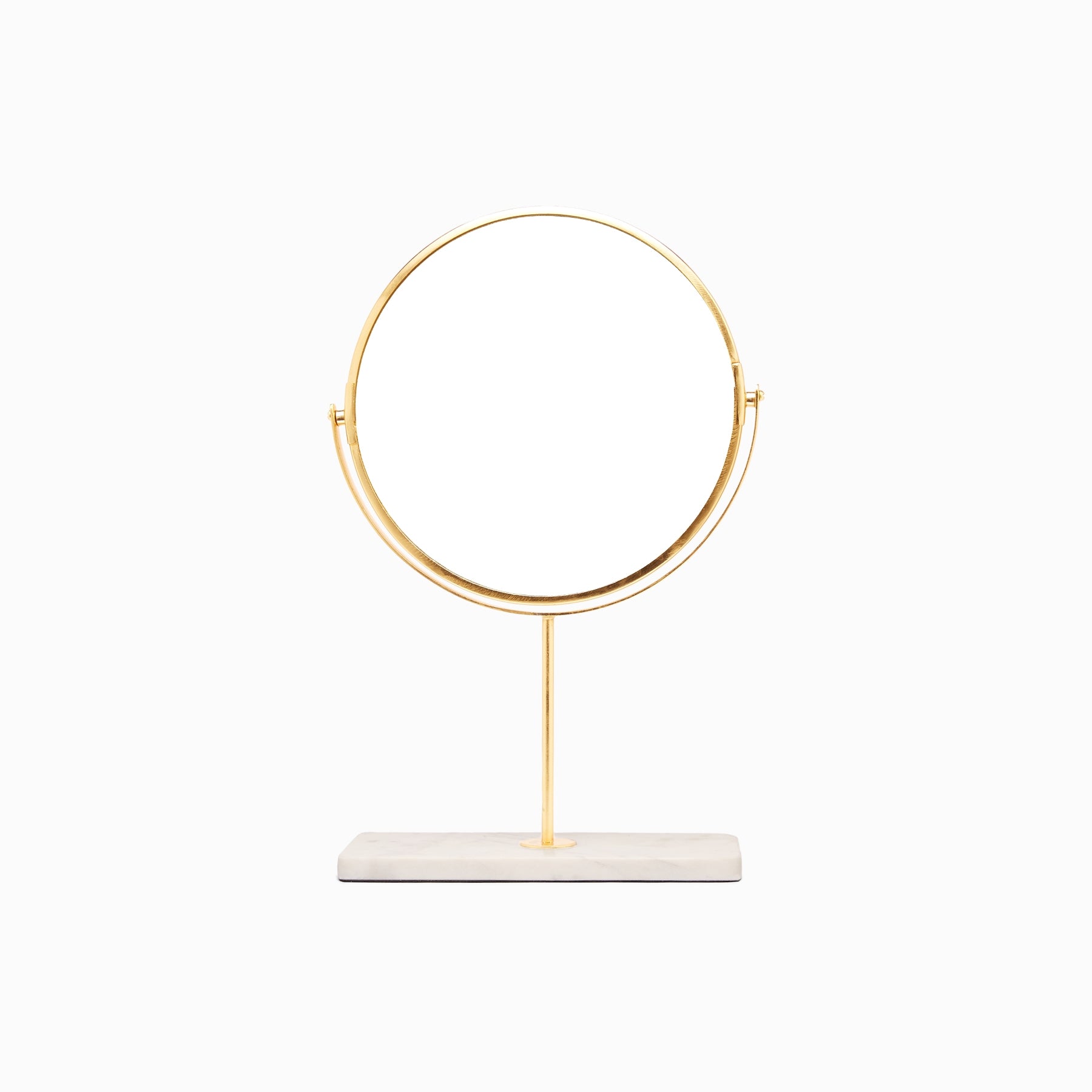 Marble & Gold Round Table Mirror