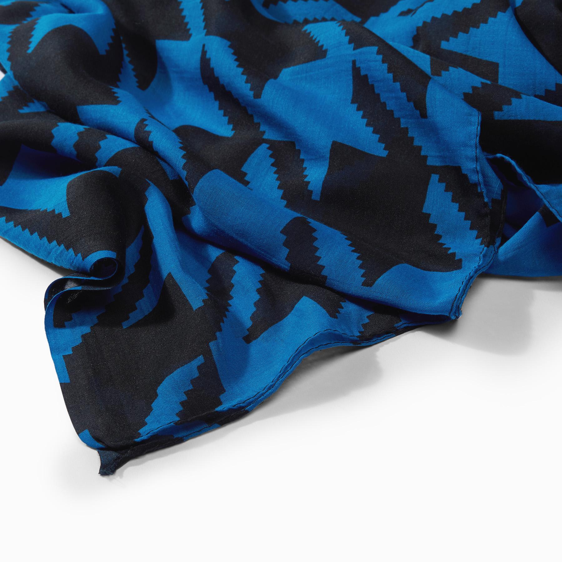 Ink & Black Houndstooth Scarf