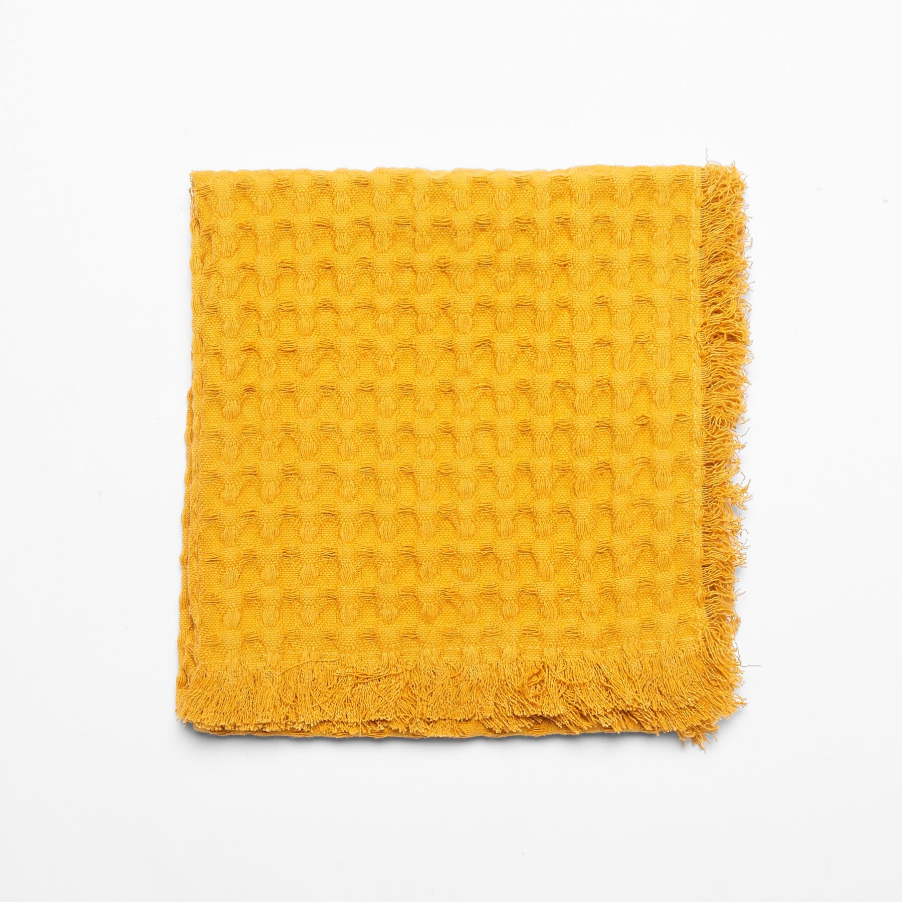 Mango Waffle Hand Towel