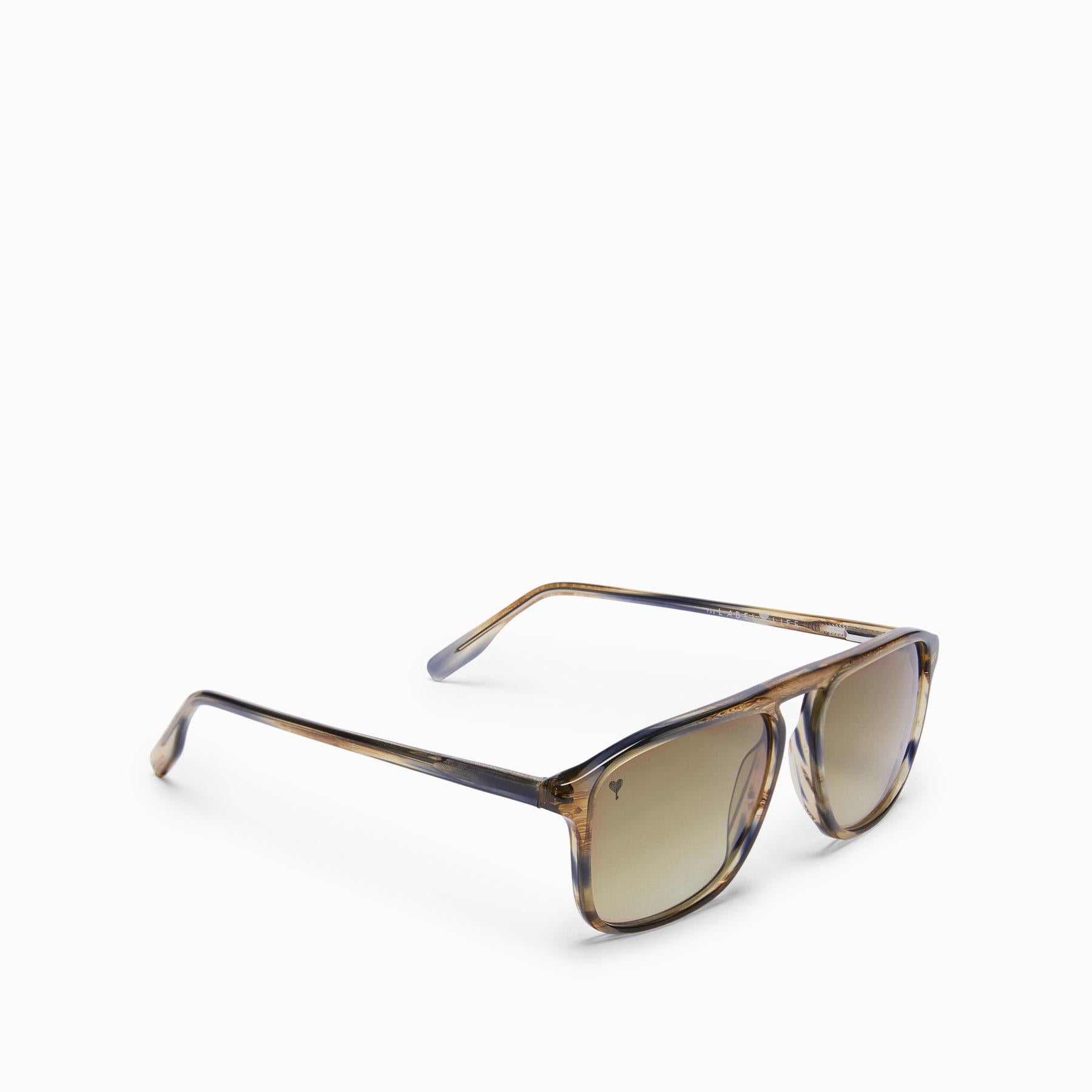 Mocha Square Bridge Sunglasses