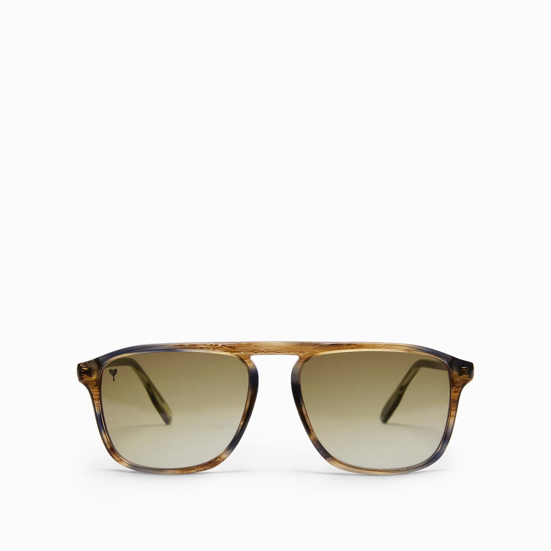 Mocha Square Bridge Sunglasses