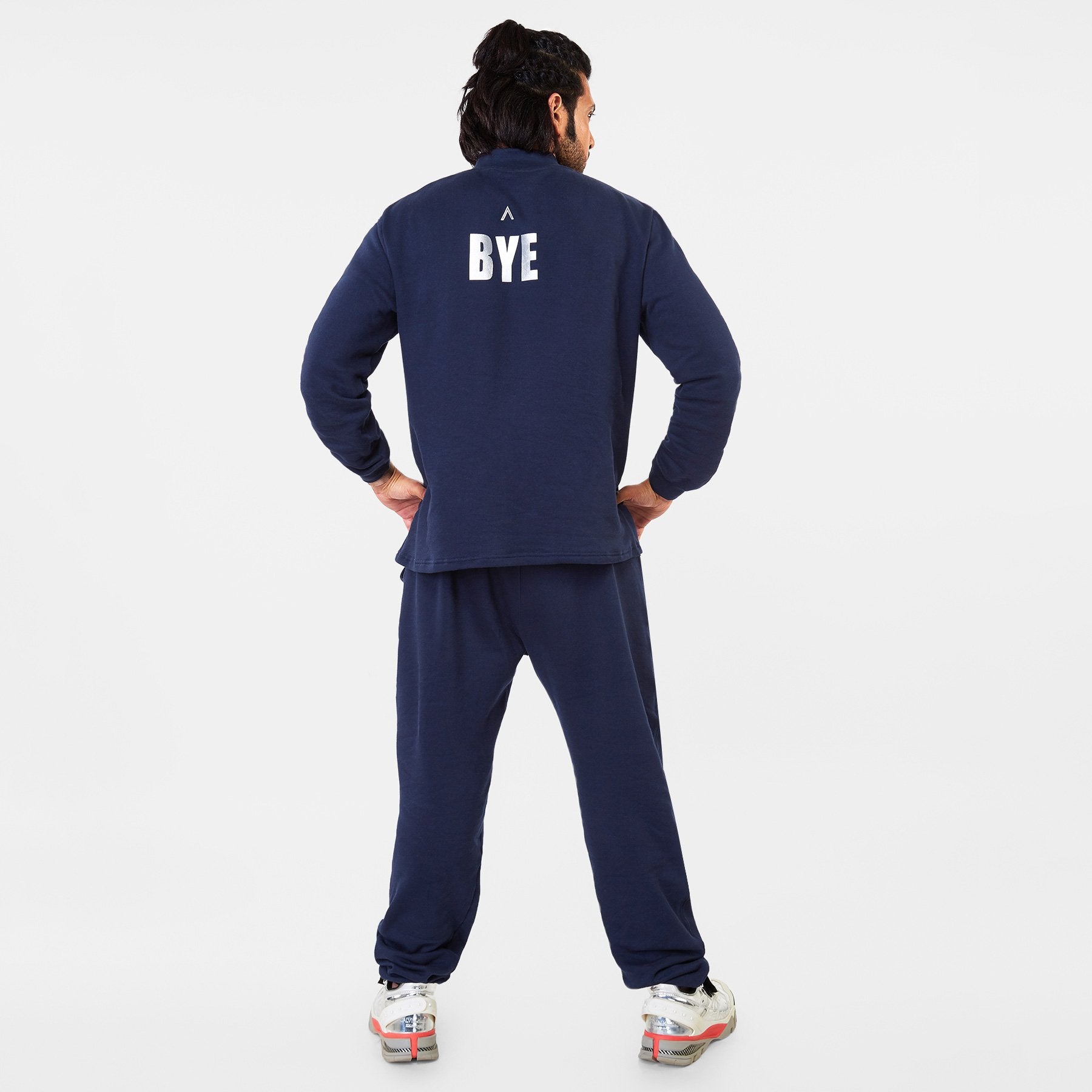Navy Slogan Men's Tracksuit