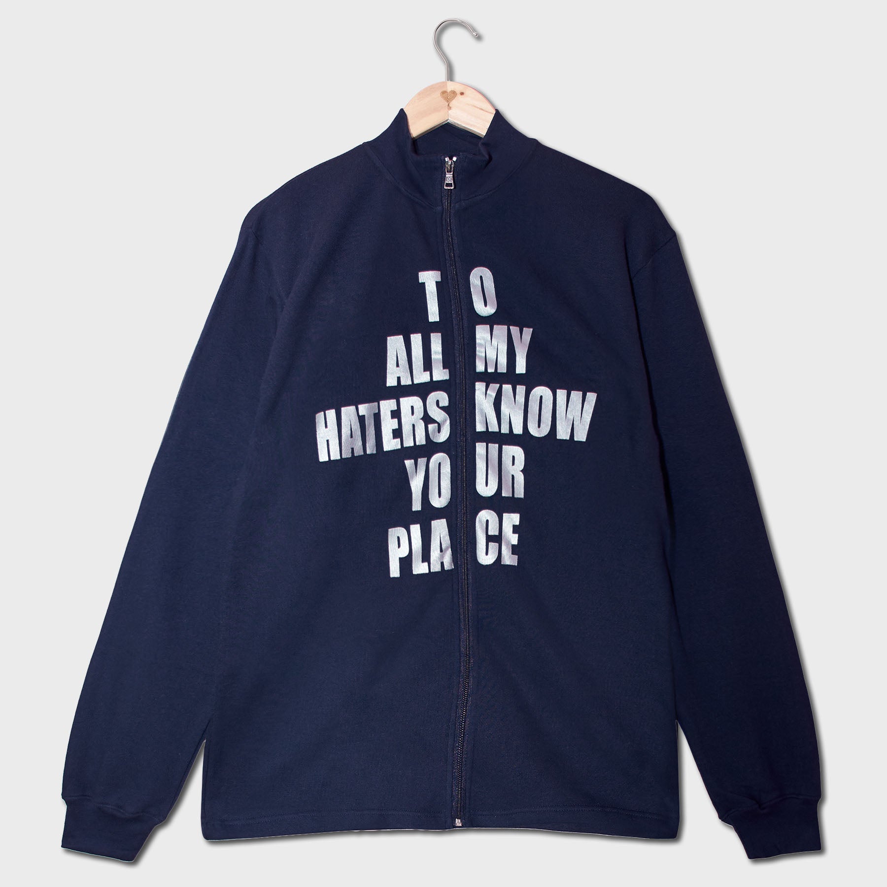 Navy Slogan Men's Tracksuit