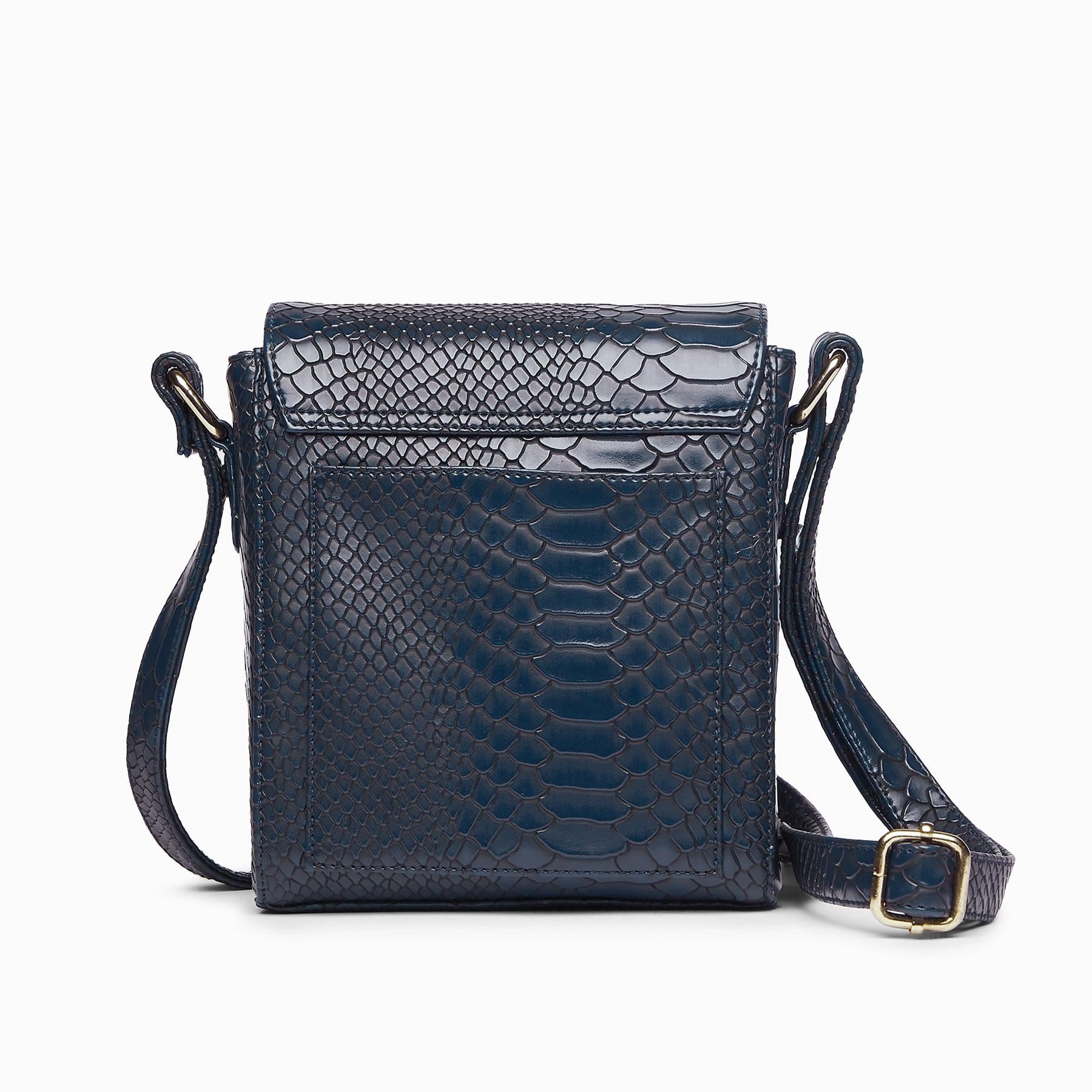 Navy Textured Studded Sling