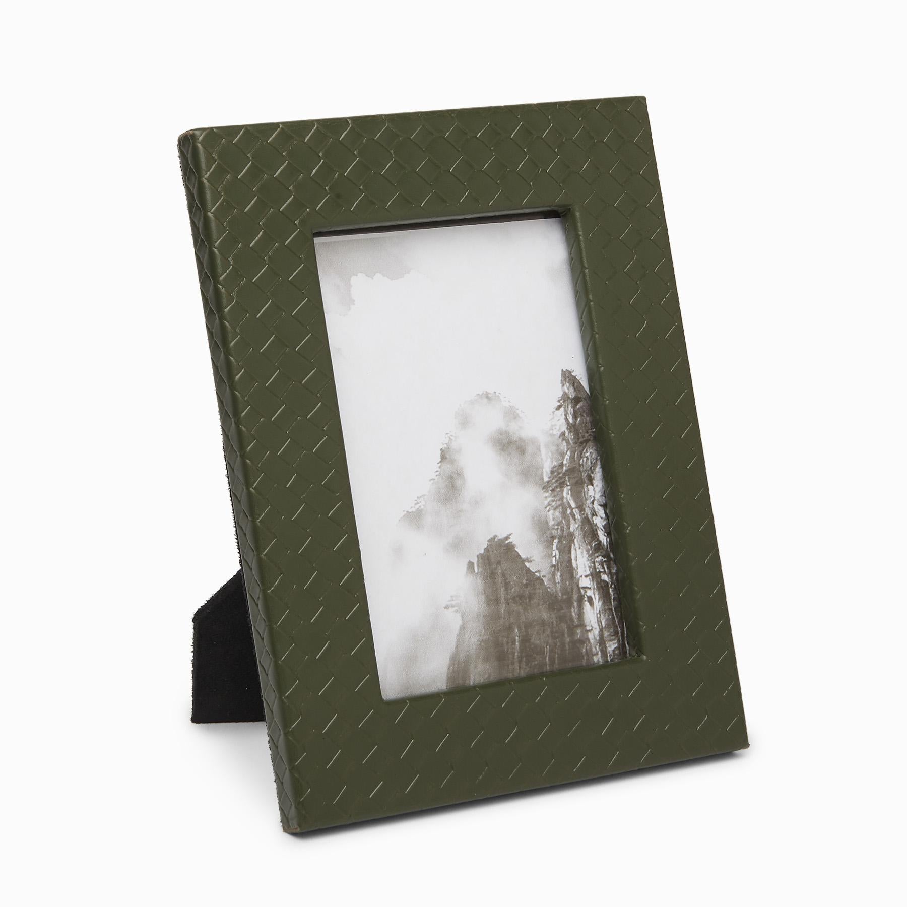 Olive Textured Photo Frame Small