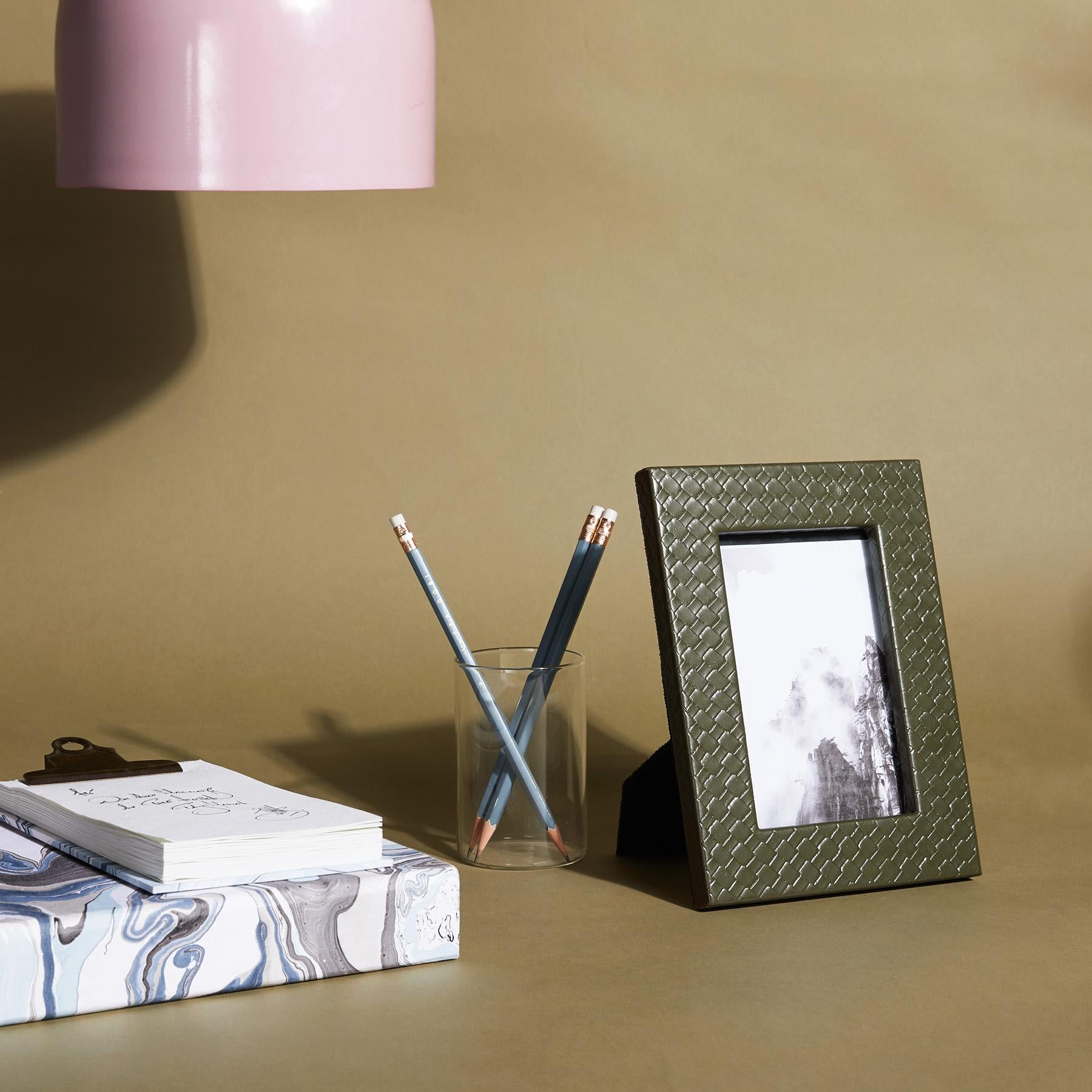 Olive Textured Photo Frame Small