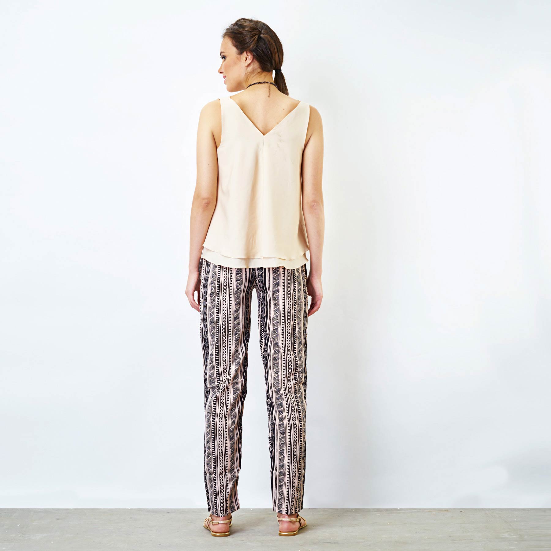 Slouchy Tribal Print Pants