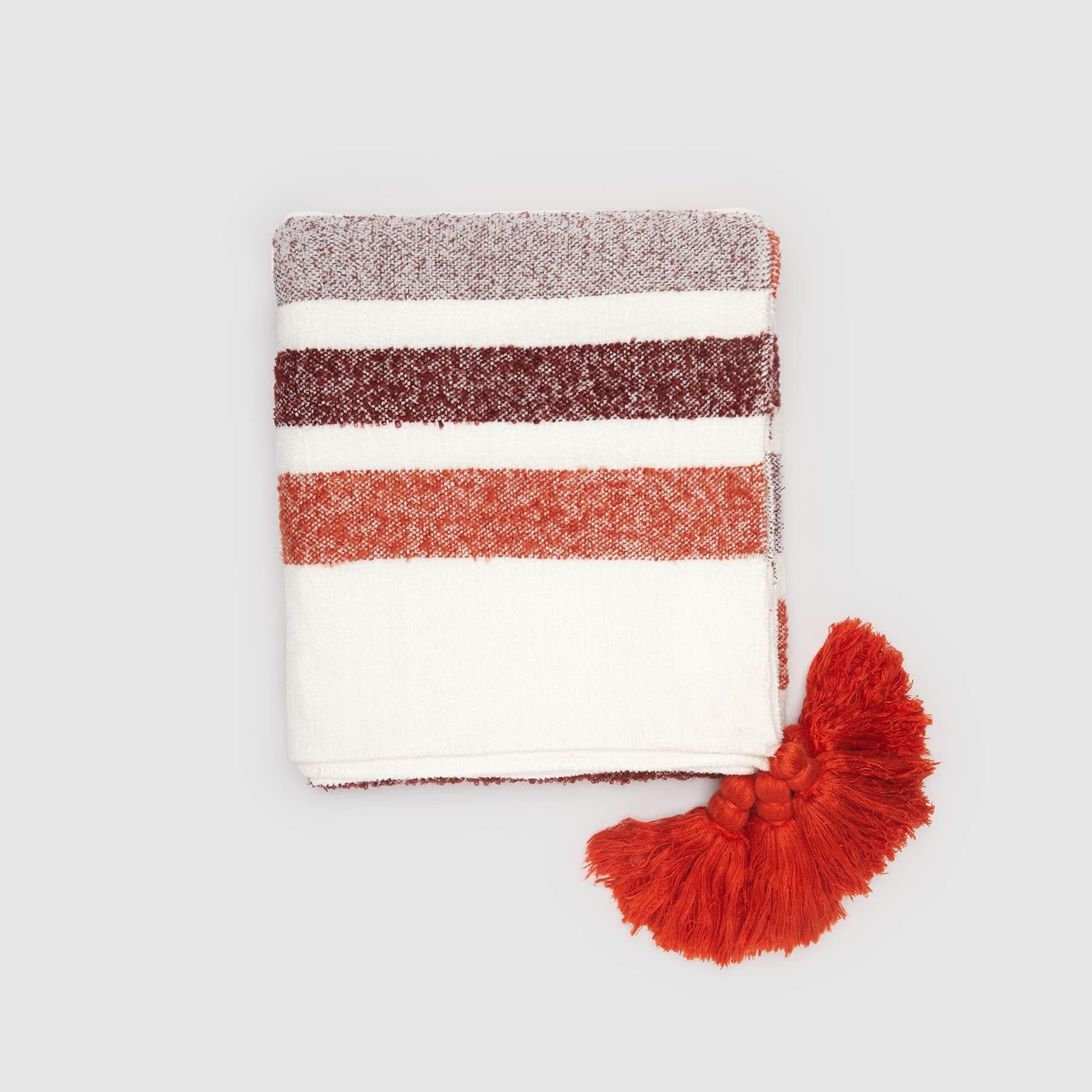 Sunset Striped Throw