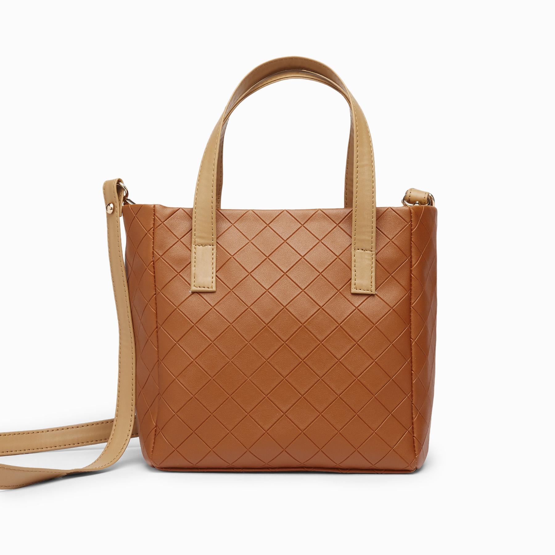 Tan & Beige Textured Sling