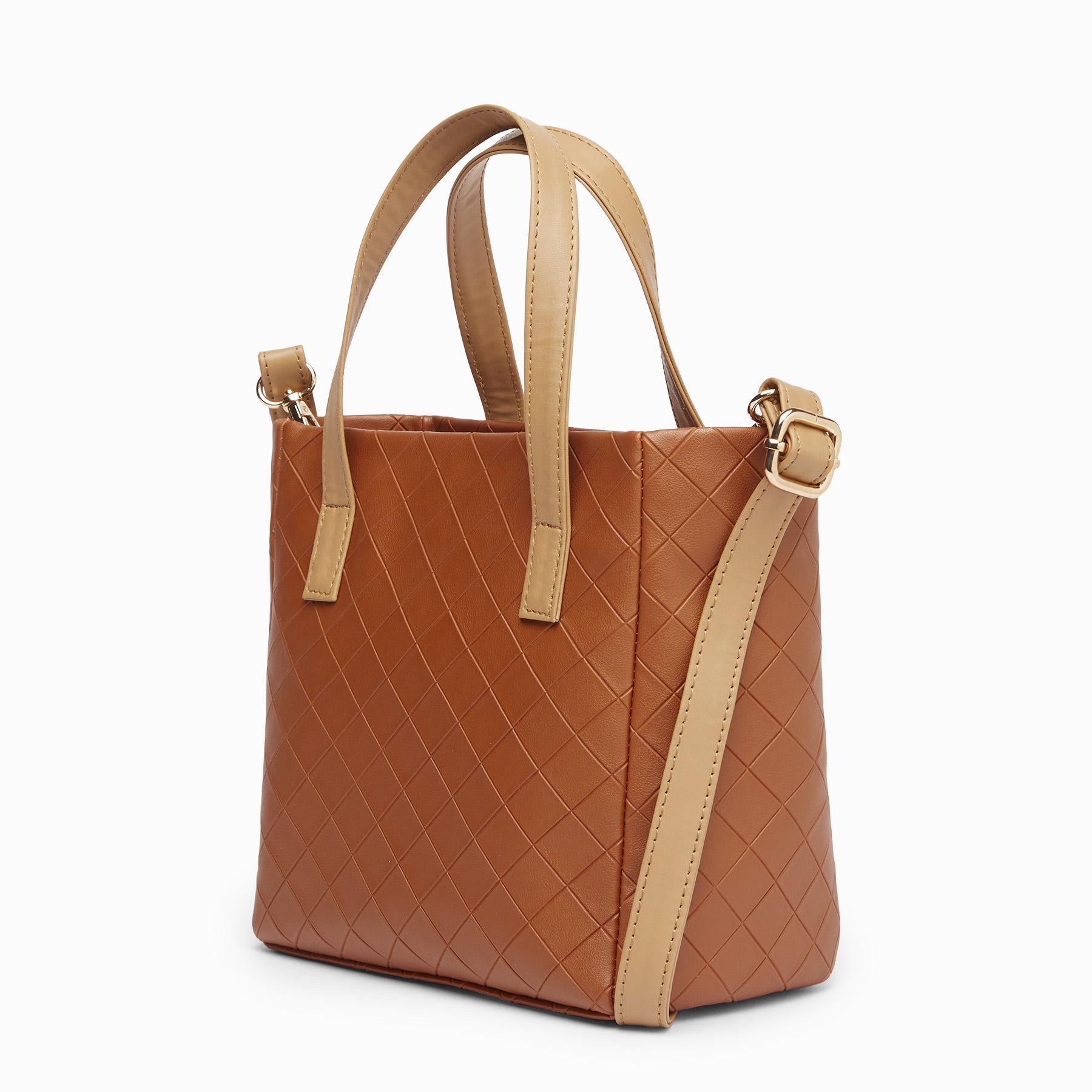 Tan & Beige Textured Sling