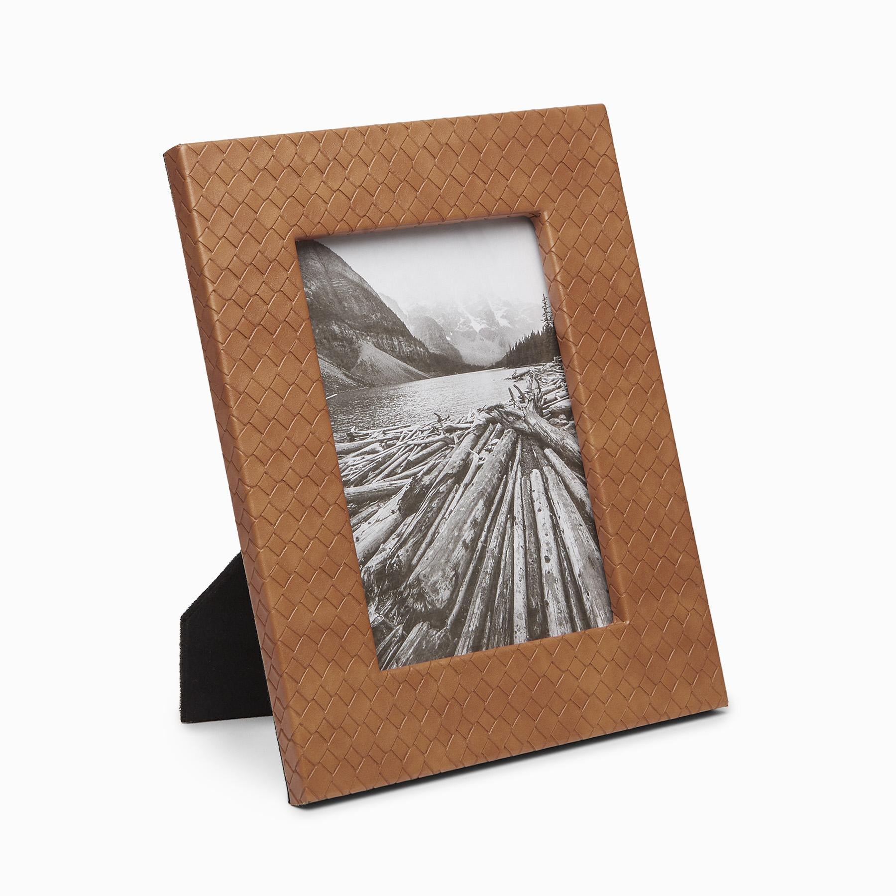Tan Textured Photo Frame Medium